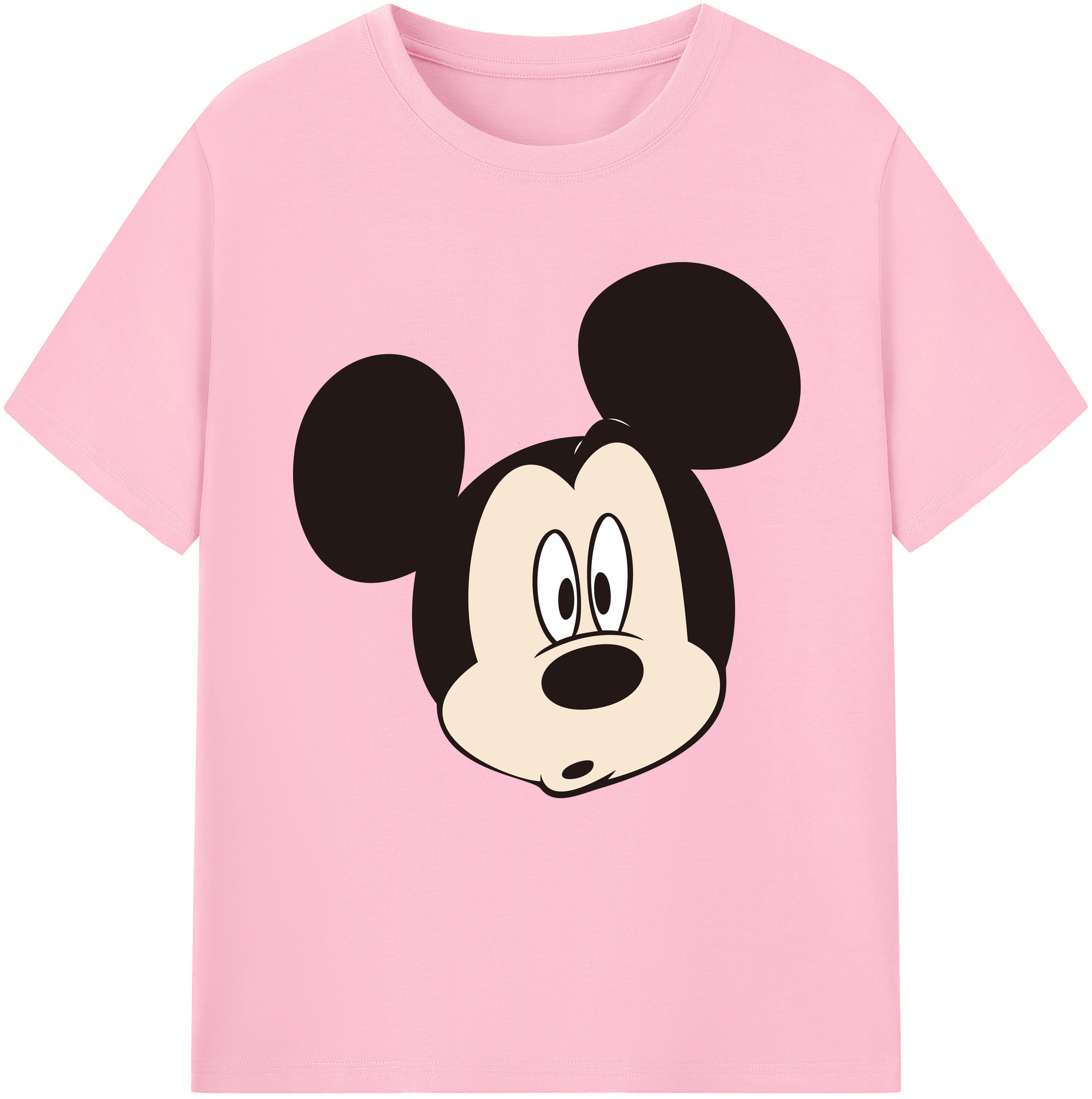 （画像用） ミッキーマウス Mickey Mouse 綿100％半袖Tシャツ（フロントプリント）
