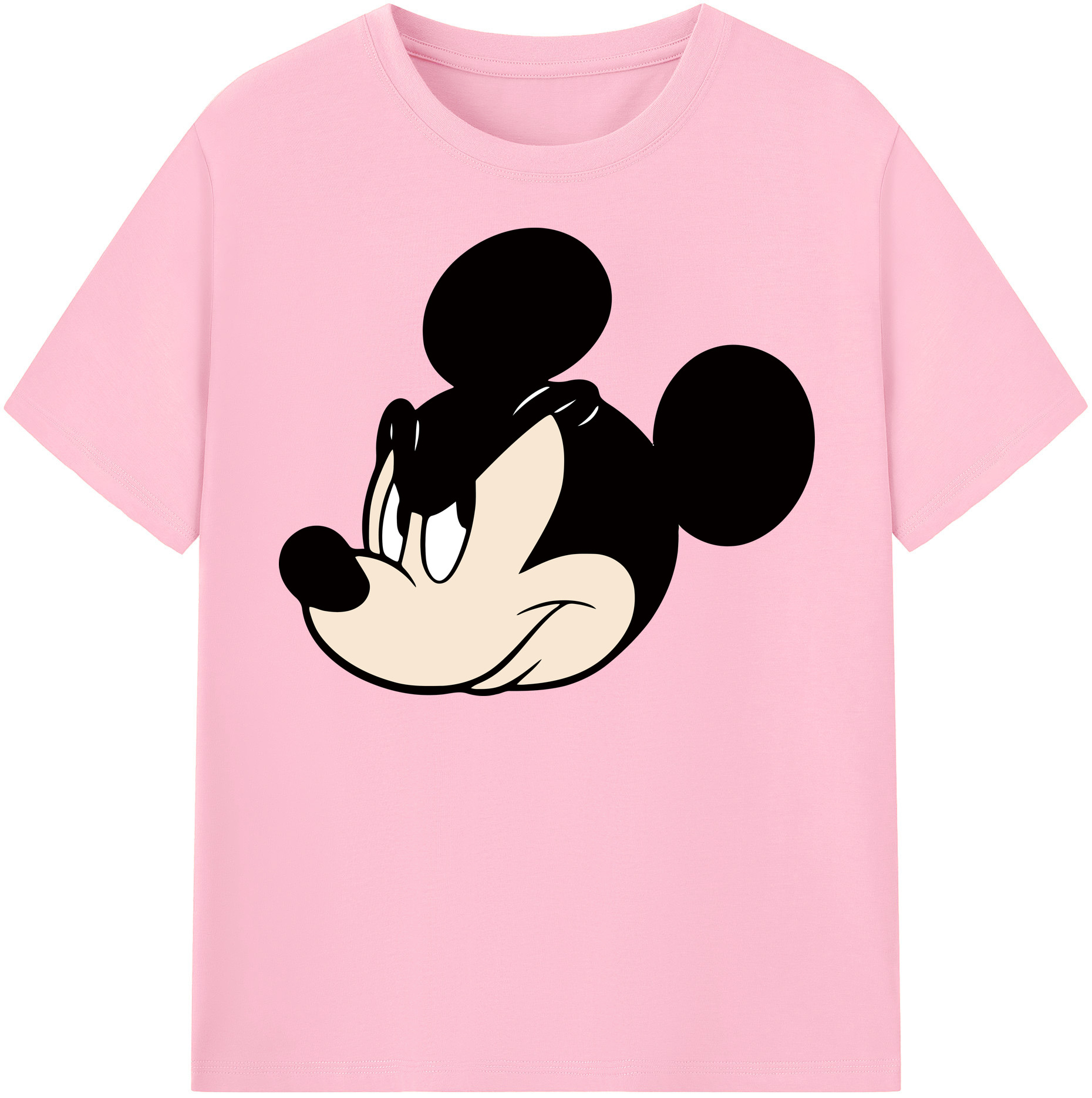 （画像用） ミッキーマウス Mickey Mouse 綿100％半袖Tシャツ（フロントプリント）