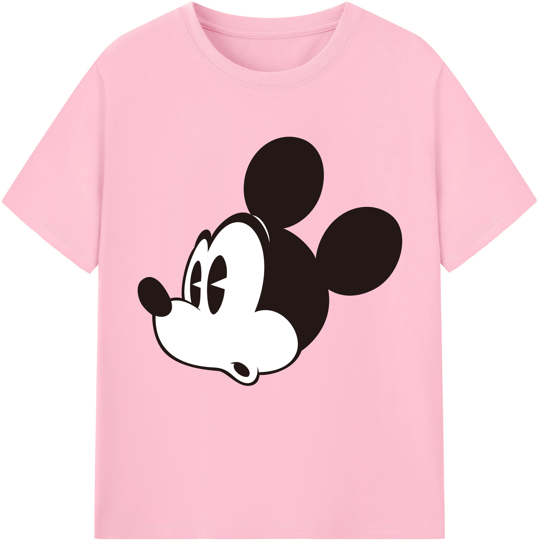 （画像用） ミッキーマウス Mickey Mouse 綿100％半袖Tシャツ（フロントプリント）