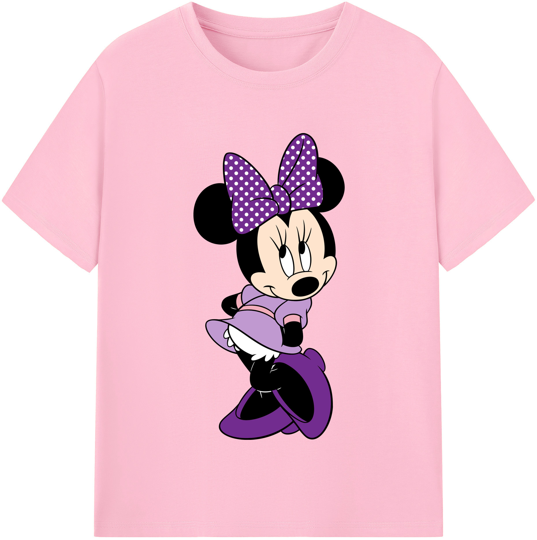 （画像用） ミッキーマウス Mickey Mouse 綿100％半袖Tシャツ（フロントプリント）