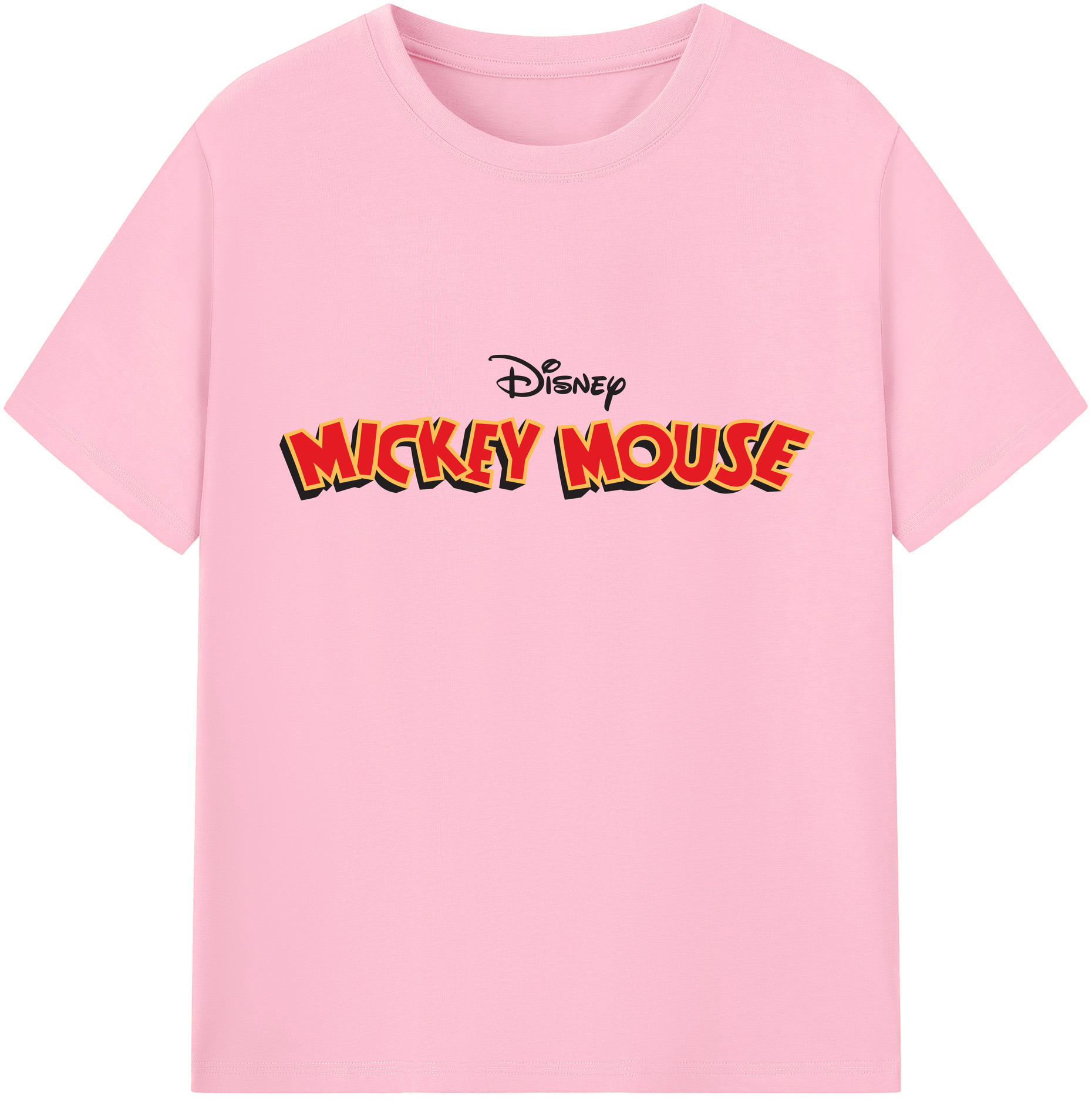 （画像用） ミッキーマウス Mickey Mouse 綿100％半袖Tシャツ（フロントプリント）