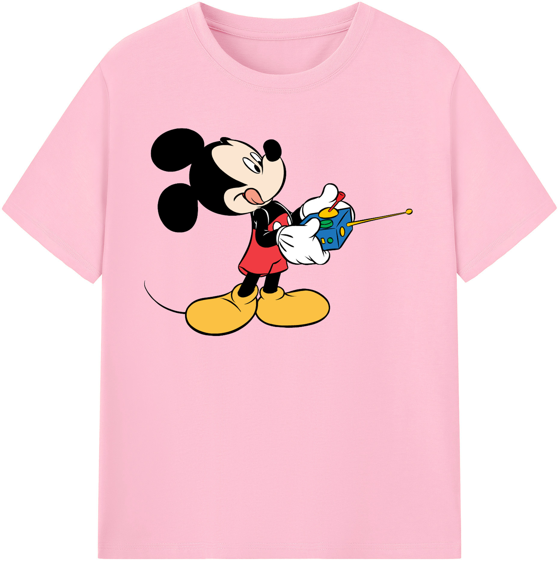 （画像用） ミッキーマウス Mickey Mouse 綿100％半袖Tシャツ（フロントプリント）