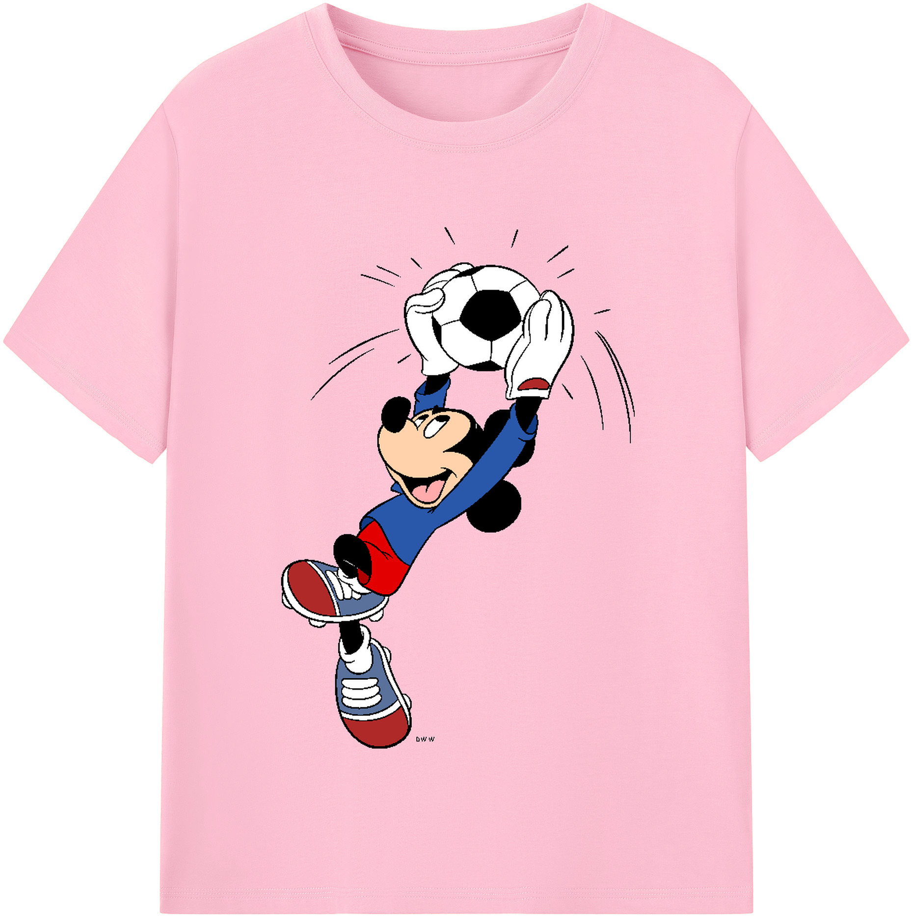 （画像用） ミッキーマウス Mickey Mouse 綿100％半袖Tシャツ（フロントプリント）