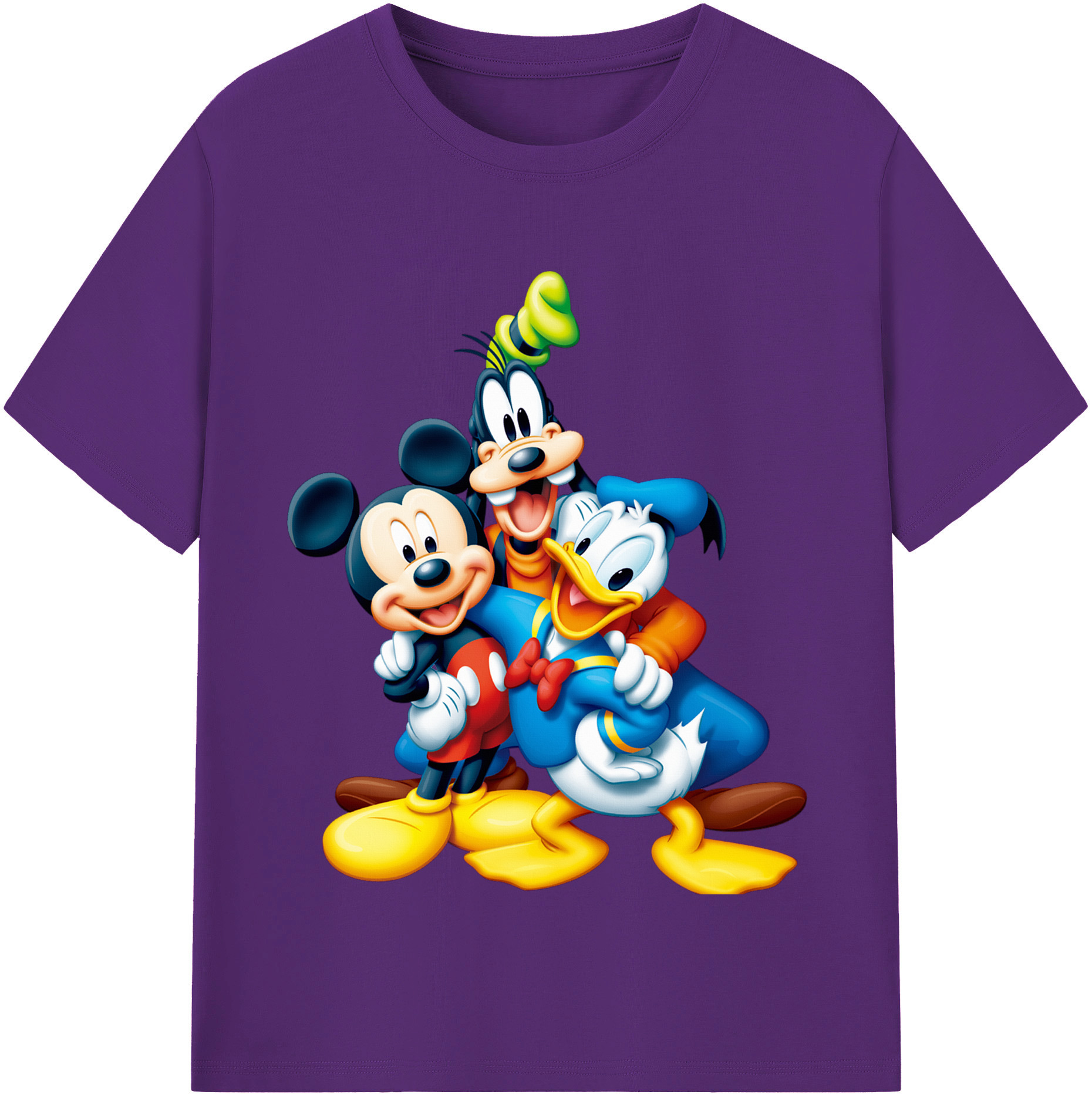 （画像用） ミッキーマウス Mickey Mouse 綿100％半袖Tシャツ（フロントプリント）