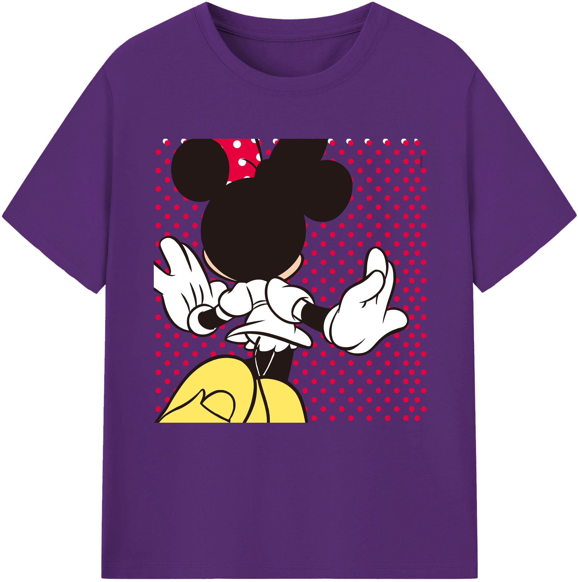 （画像用） ミッキーマウス Mickey Mouse 綿100％半袖Tシャツ（フロントプリント）