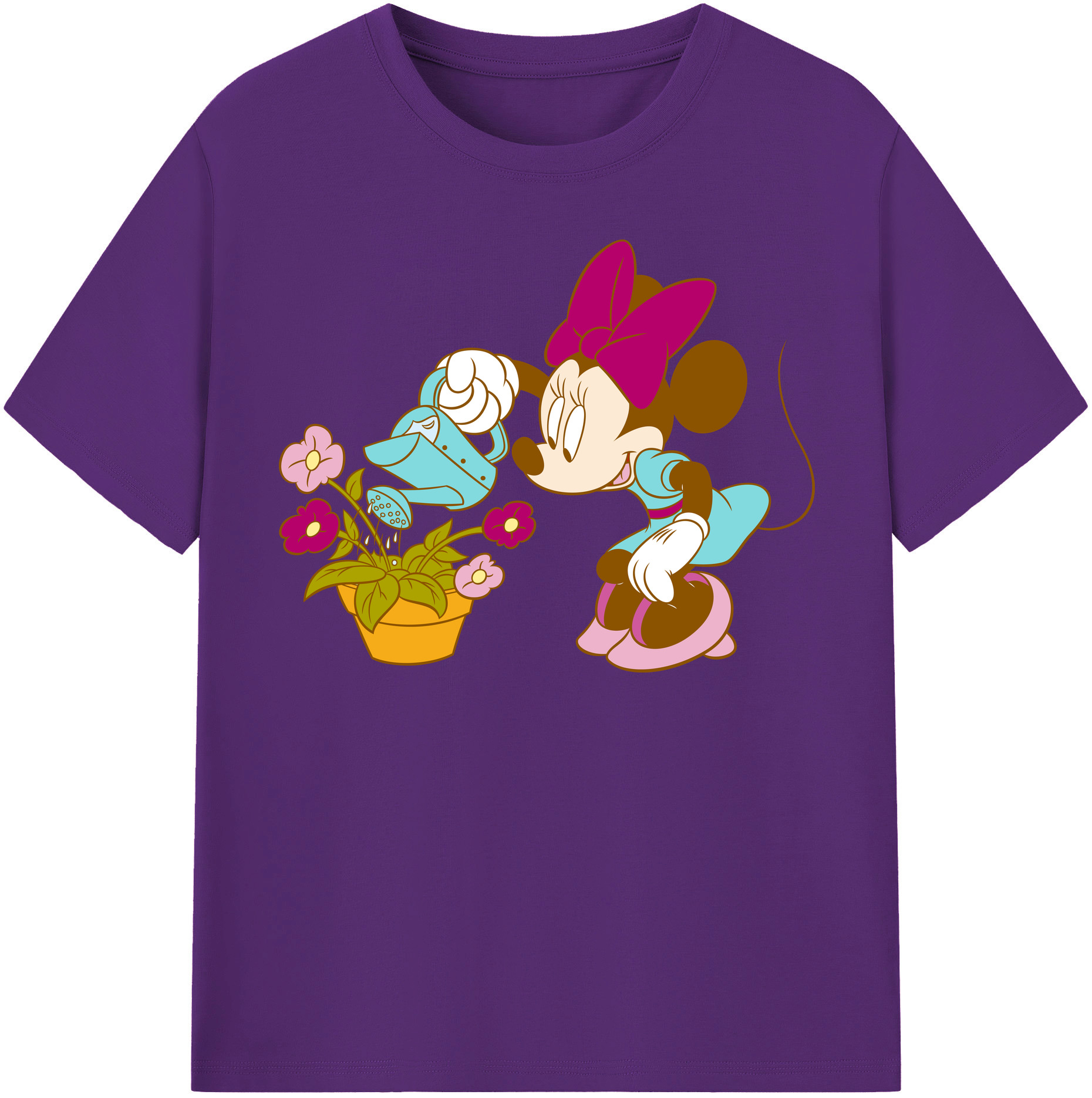 （画像用） ミッキーマウス Mickey Mouse 綿100％半袖Tシャツ（フロントプリント）