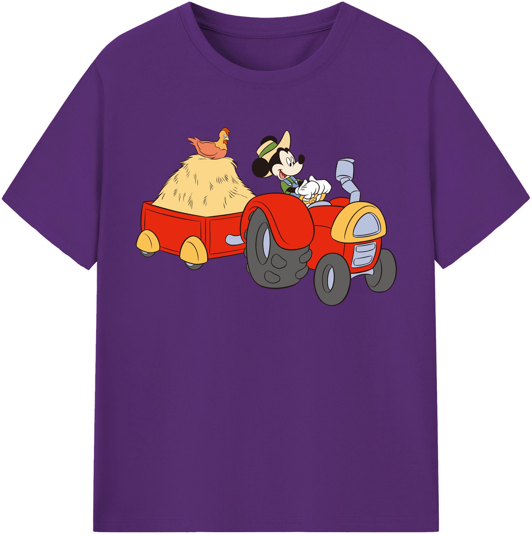 （画像用） ミッキーマウス Mickey Mouse 綿100％半袖Tシャツ（フロントプリント）