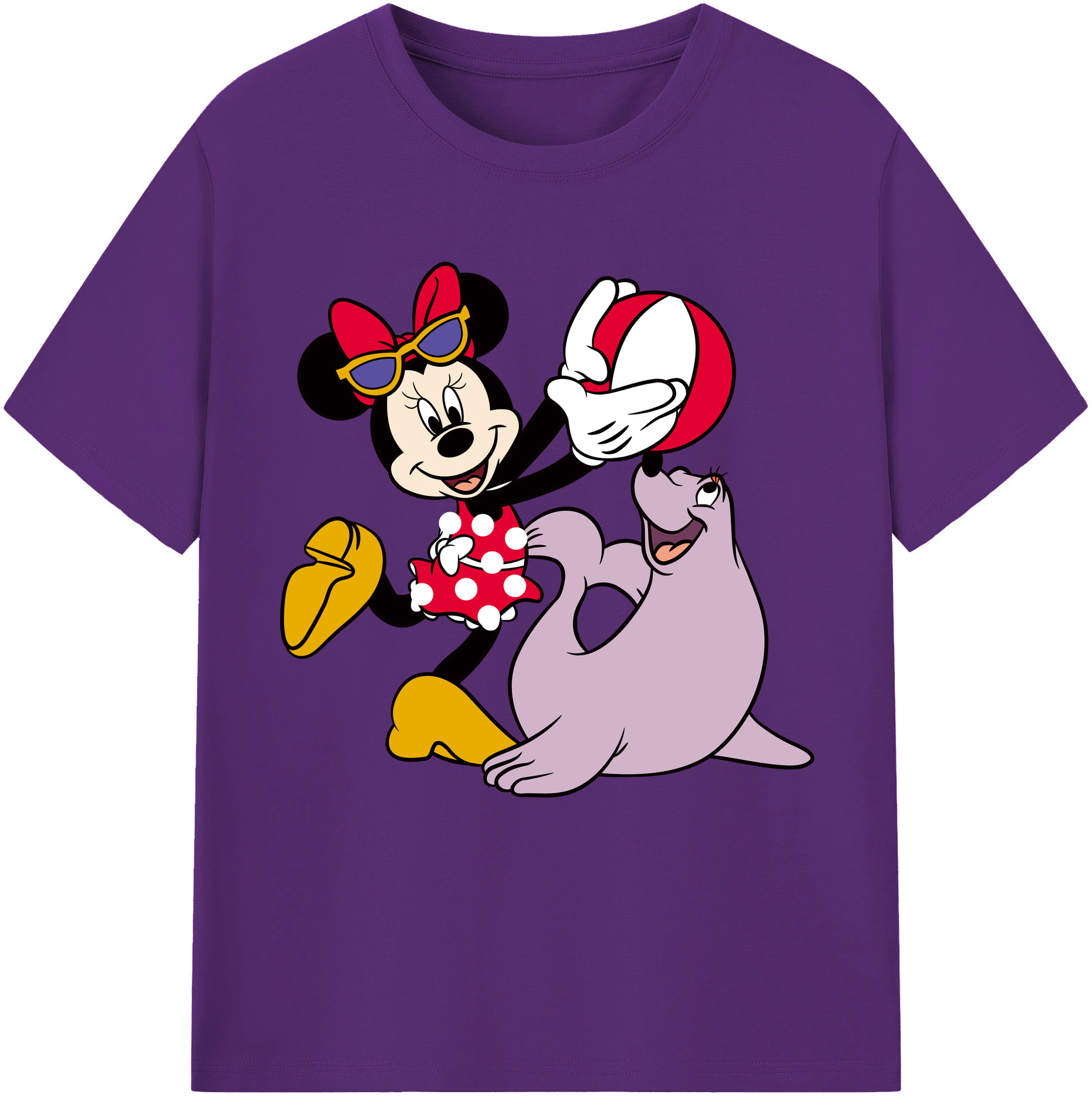 （画像用） ミッキーマウス Mickey Mouse 綿100％半袖Tシャツ（フロントプリント）
