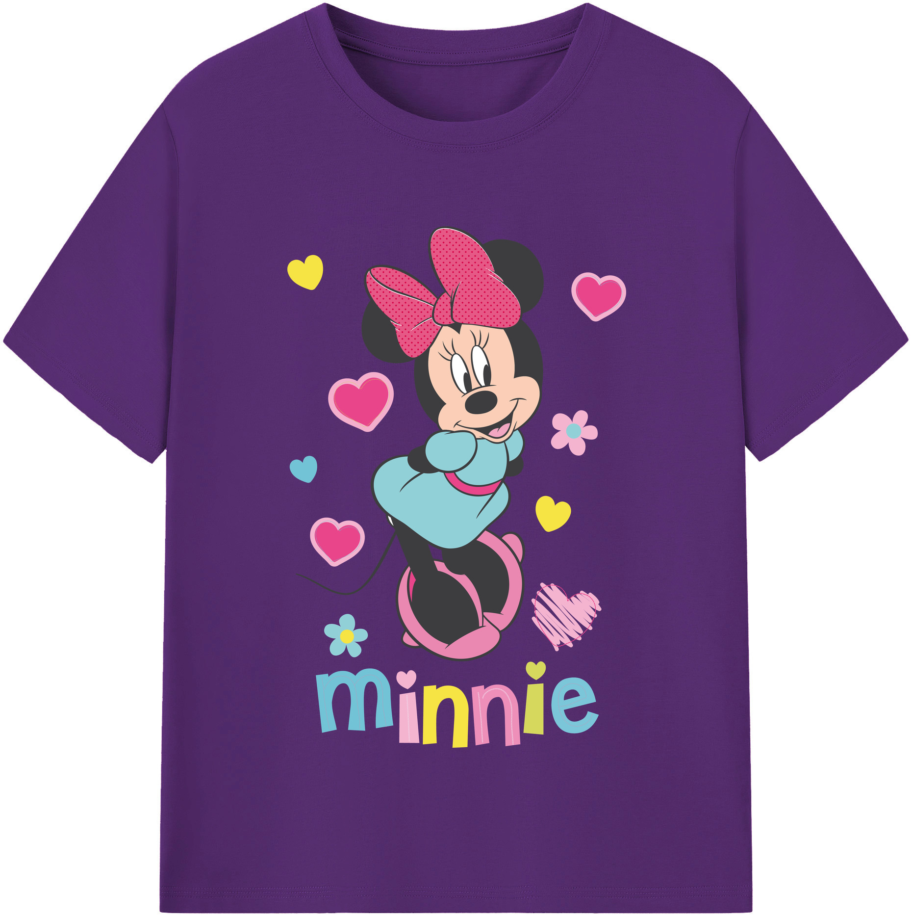 （画像用） ミッキーマウス Mickey Mouse 綿100％半袖Tシャツ（フロントプリント）