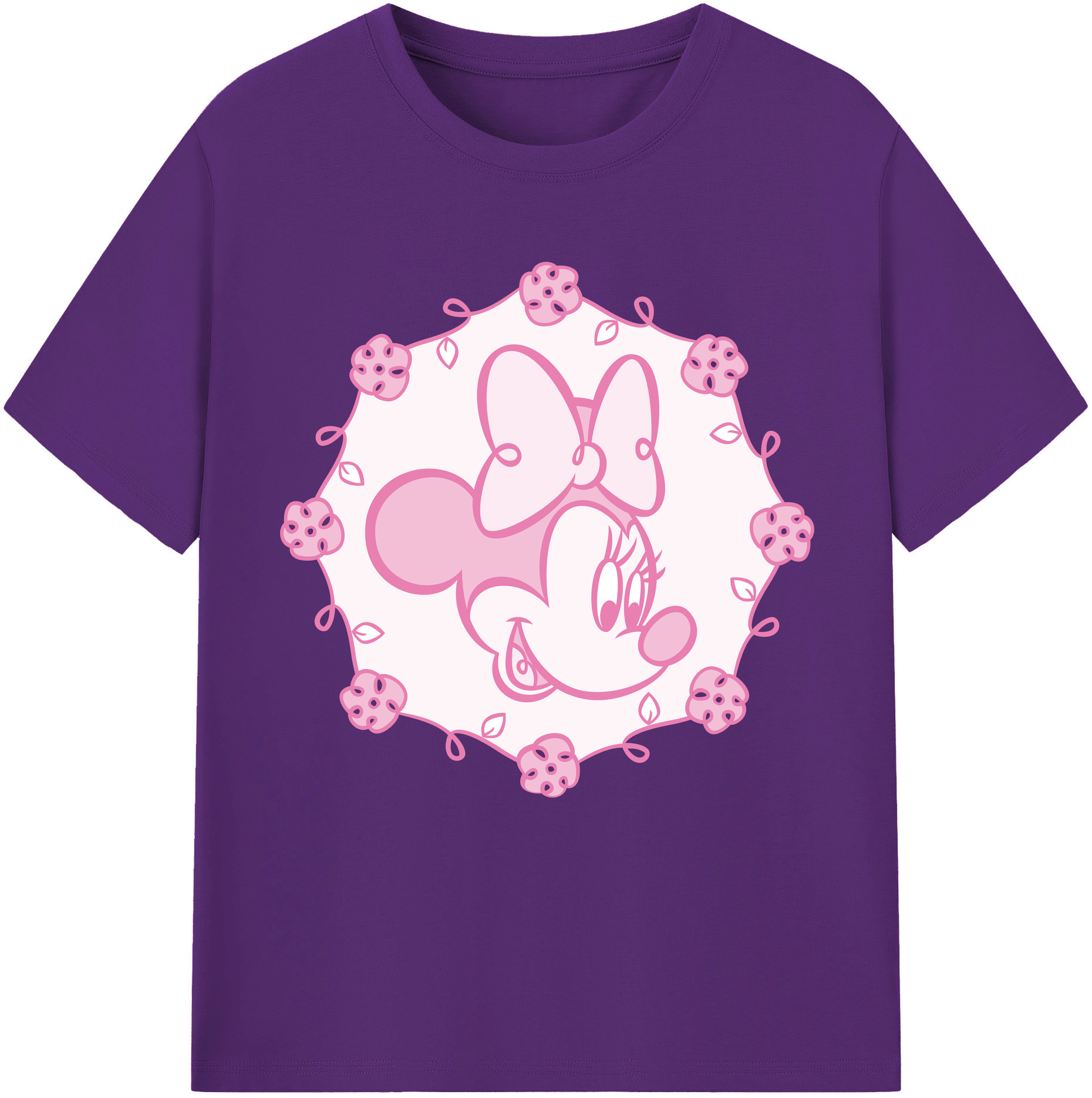 （画像用） ミッキーマウス Mickey Mouse 綿100％半袖Tシャツ（フロントプリント）
