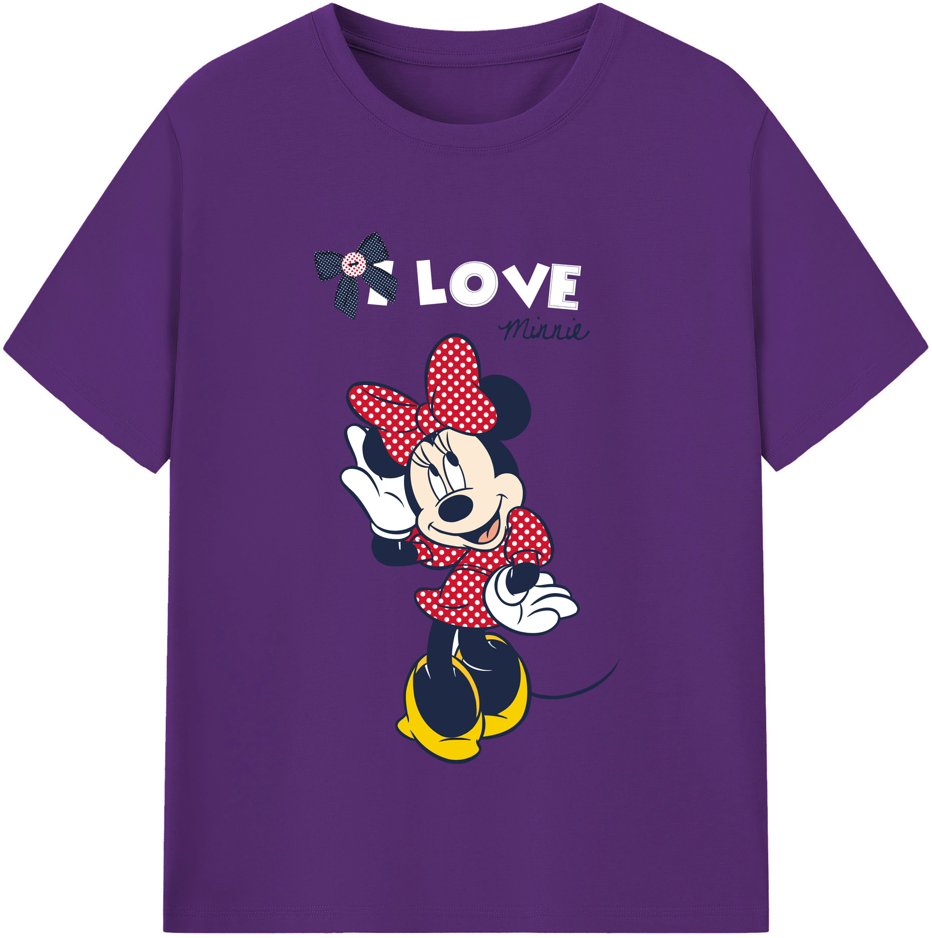 （画像用） ミッキーマウス Mickey Mouse 綿100％半袖Tシャツ（フロントプリント）