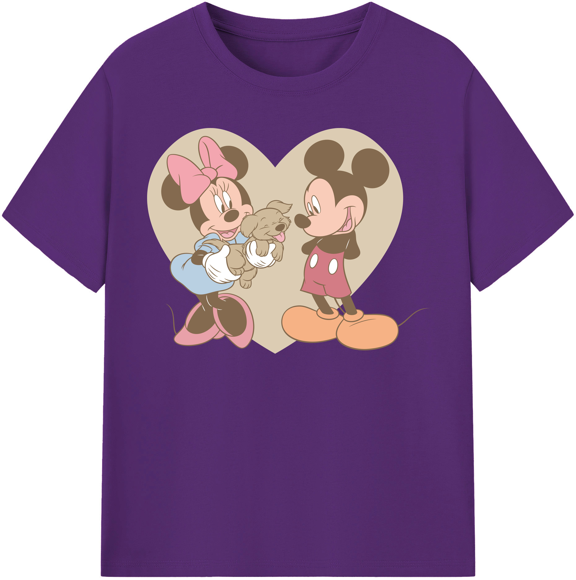（画像用） ミッキーマウス Mickey Mouse 綿100％半袖Tシャツ（フロントプリント）