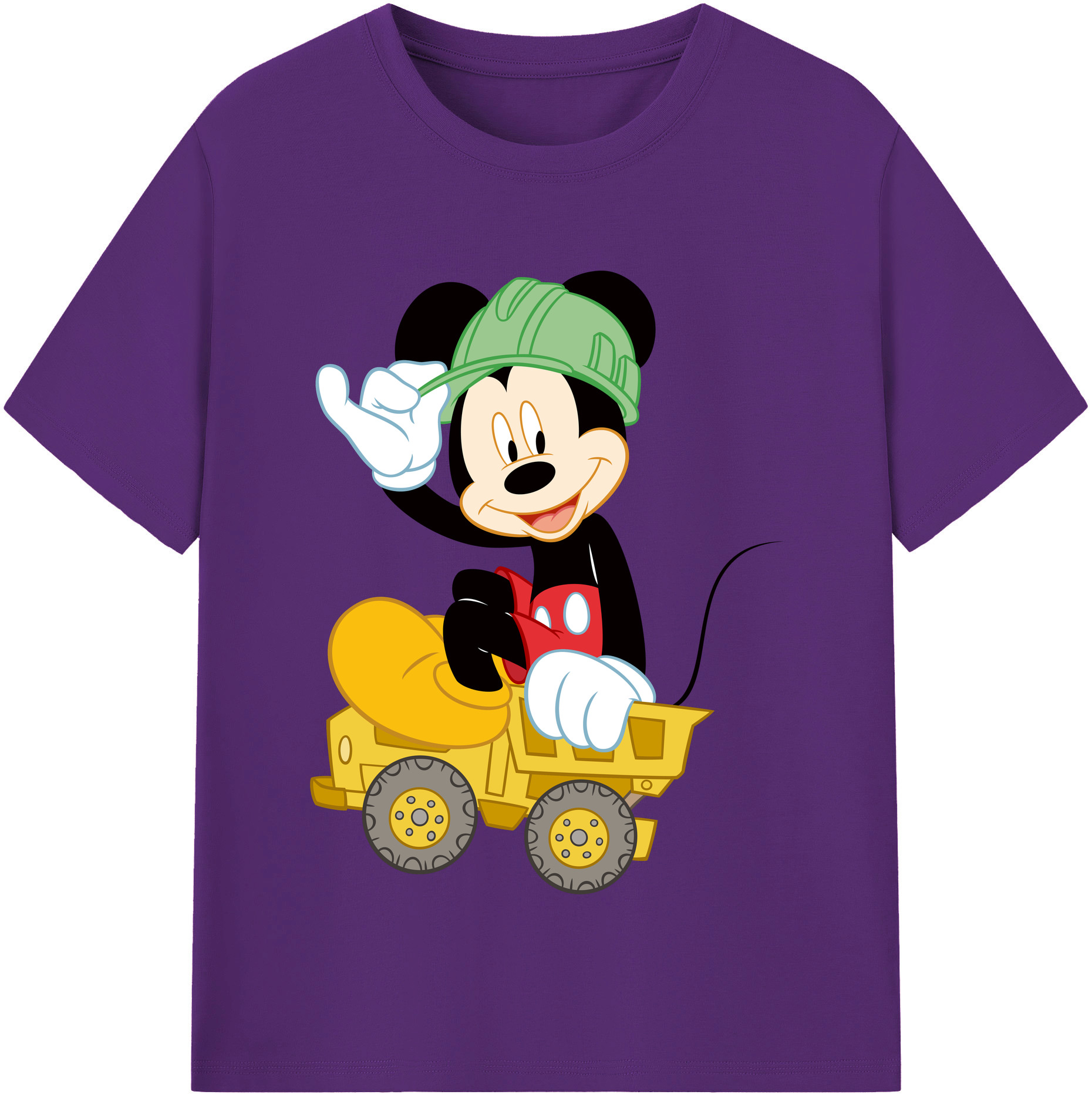 （画像用） ミッキーマウス Mickey Mouse 綿100％半袖Tシャツ（フロントプリント）
