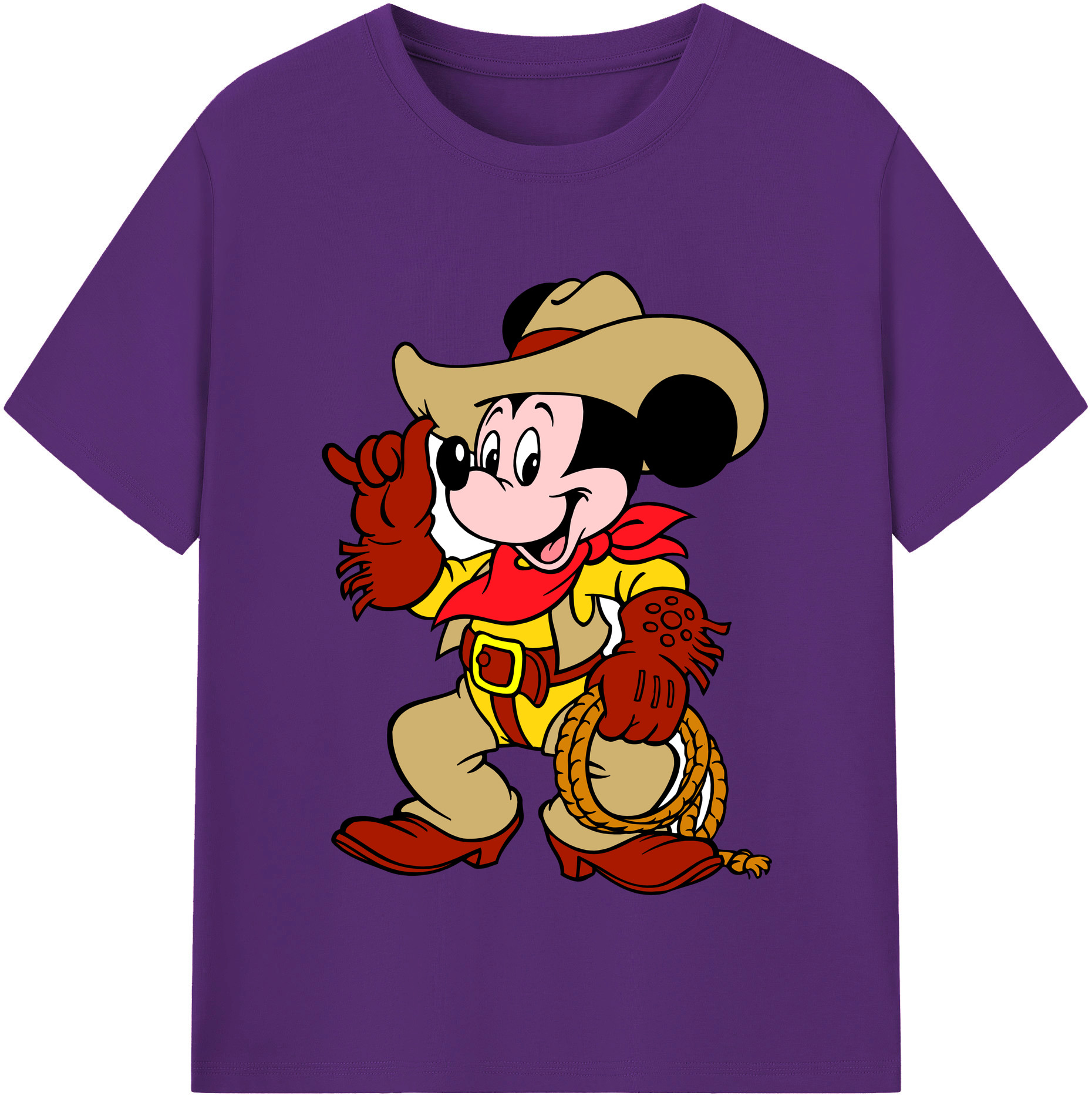 （画像用） ミッキーマウス Mickey Mouse 綿100％半袖Tシャツ（フロントプリント）