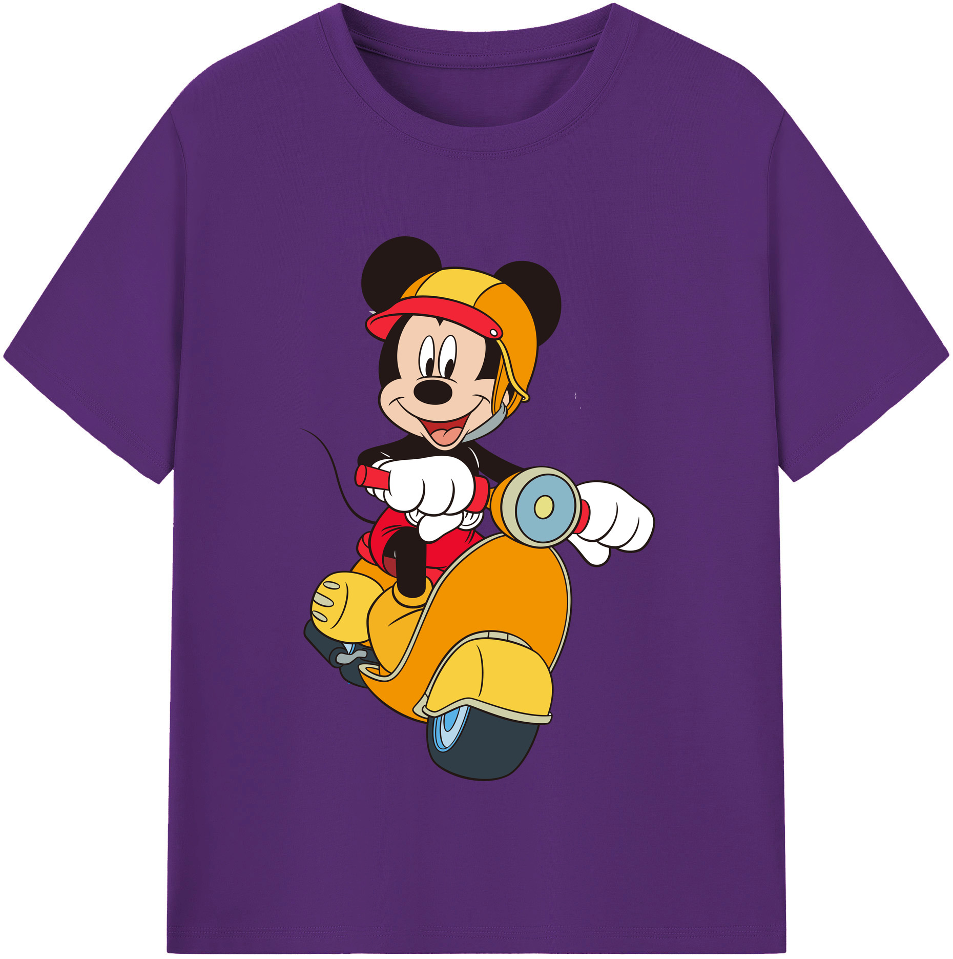 （画像用） ミッキーマウス Mickey Mouse 綿100％半袖Tシャツ（フロントプリント）