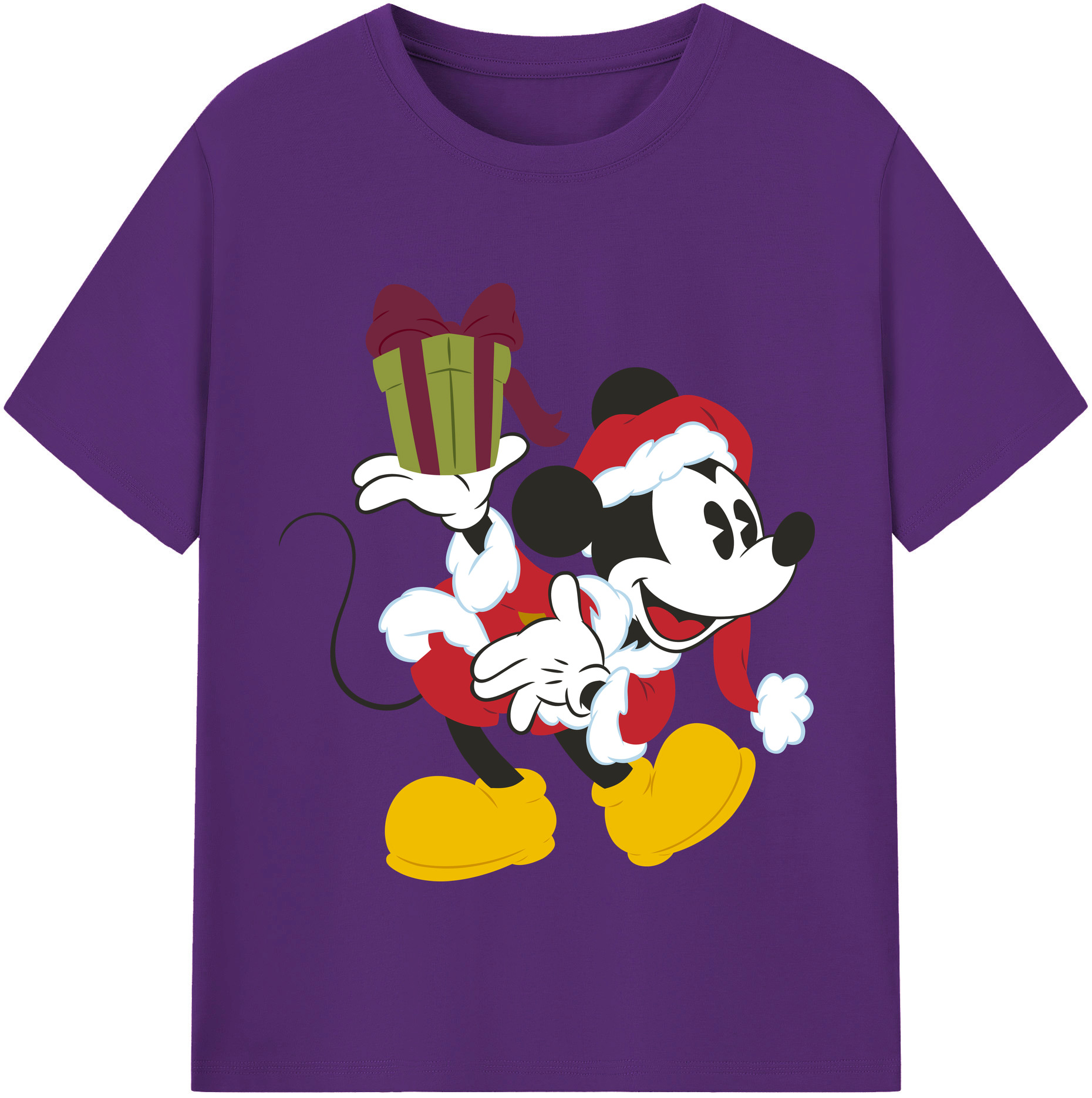 （画像用） ミッキーマウス Mickey Mouse 綿100％半袖Tシャツ（フロントプリント）