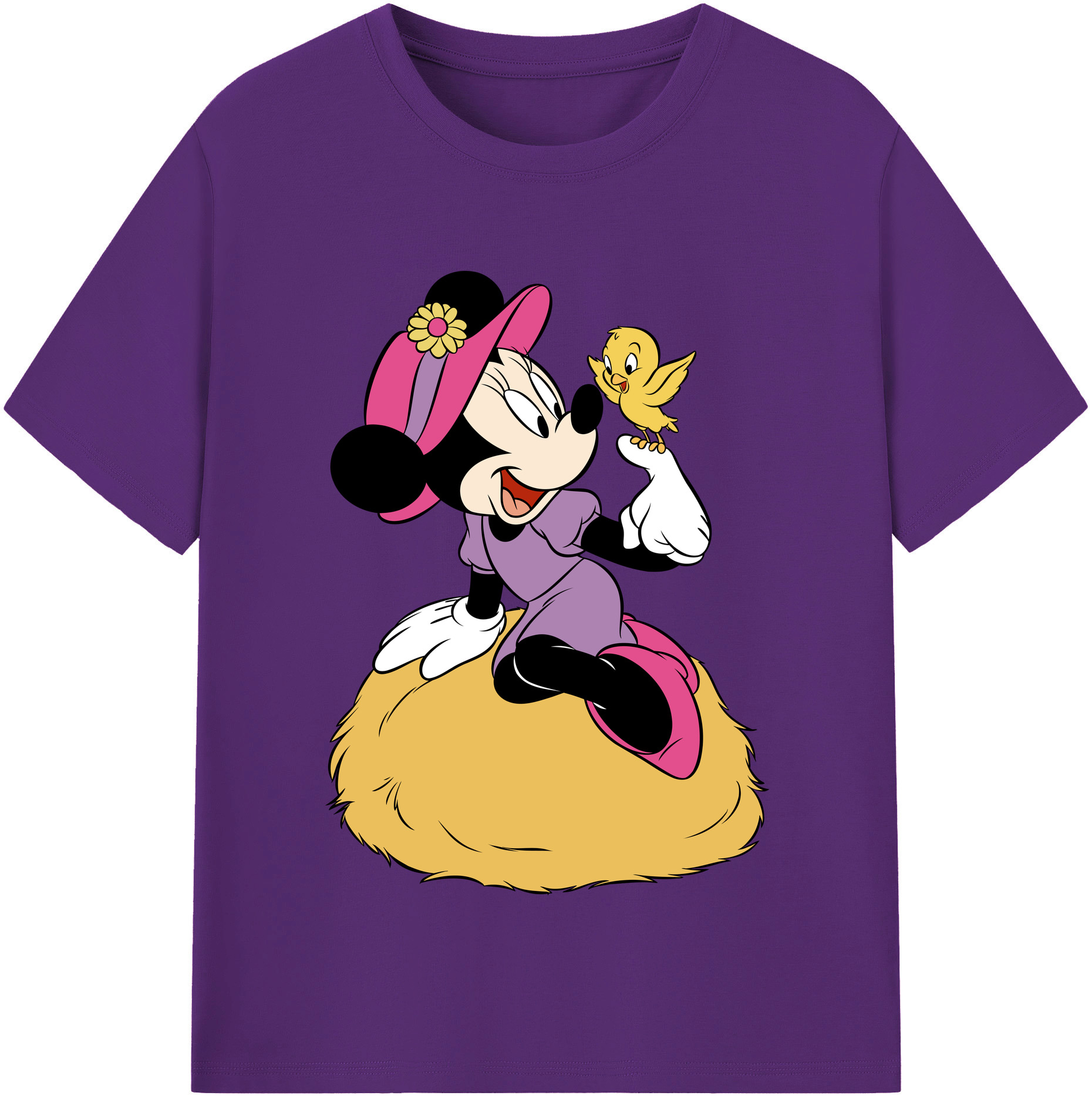 （画像用） ミッキーマウス Mickey Mouse 綿100％半袖Tシャツ（フロントプリント）