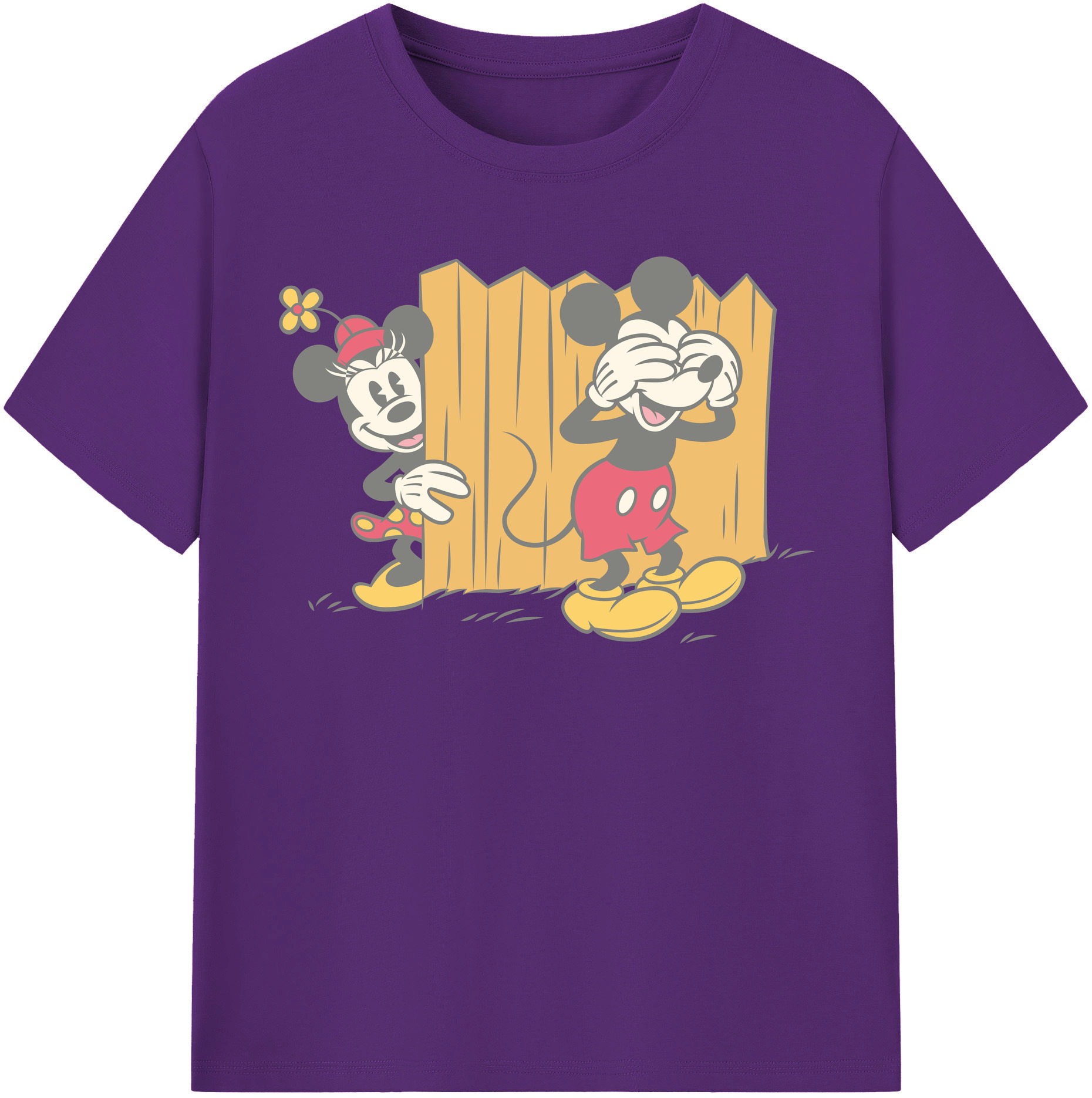 （画像用） ミッキーマウス Mickey Mouse 綿100％半袖Tシャツ（フロントプリント）