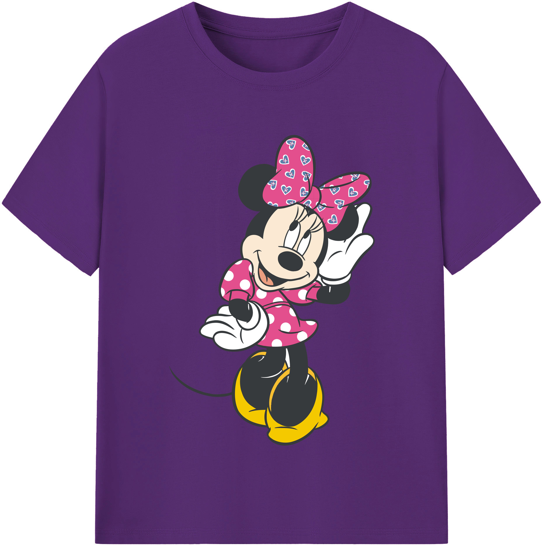 （画像用） ミッキーマウス Mickey Mouse 綿100％半袖Tシャツ（フロントプリント）