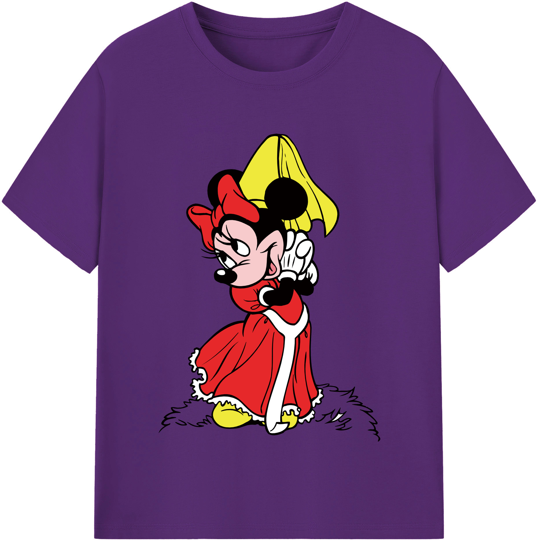 （画像用） ミッキーマウス Mickey Mouse 綿100％半袖Tシャツ（フロントプリント）