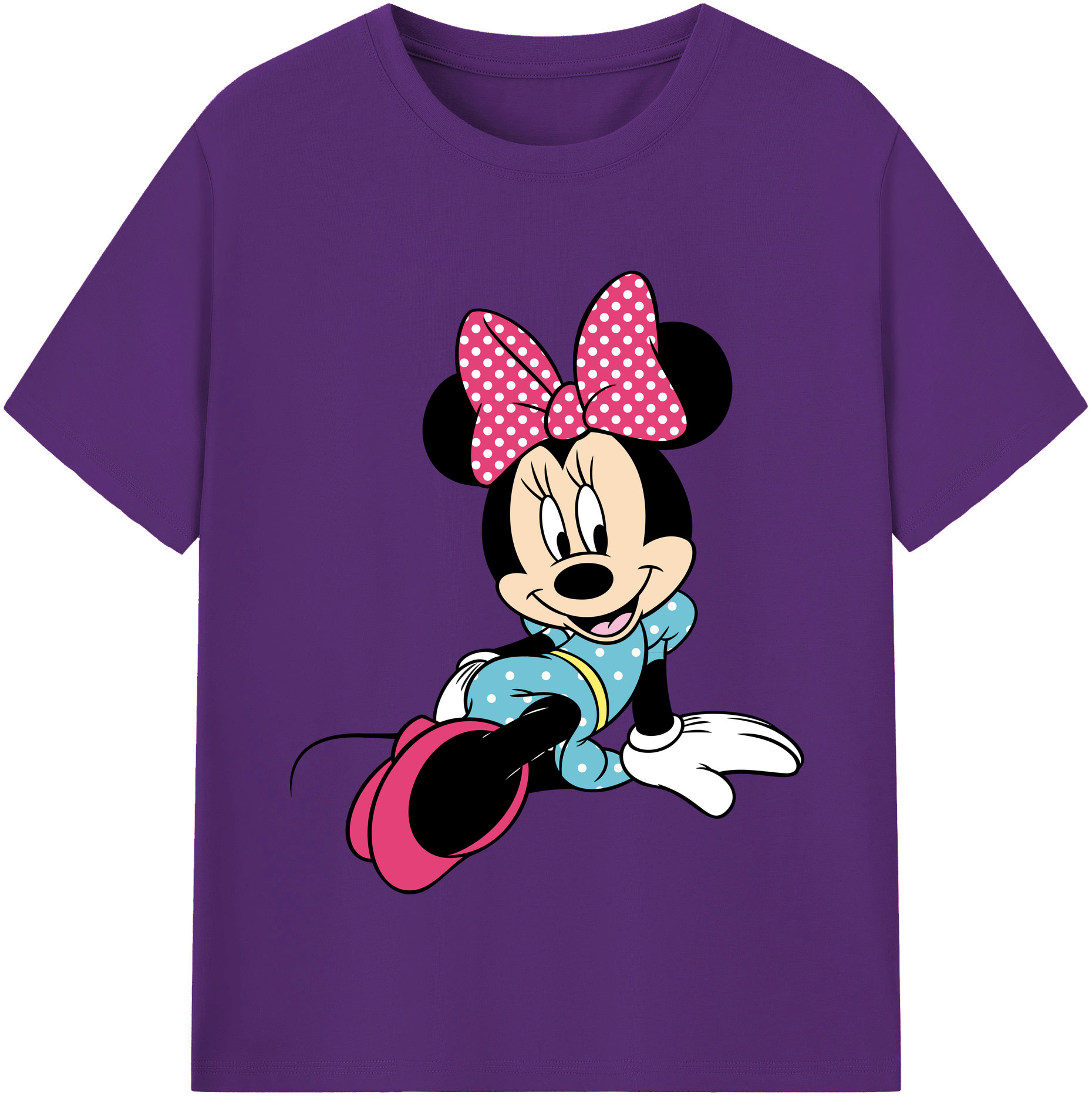 （画像用） ミッキーマウス Mickey Mouse 綿100％半袖Tシャツ（フロントプリント）