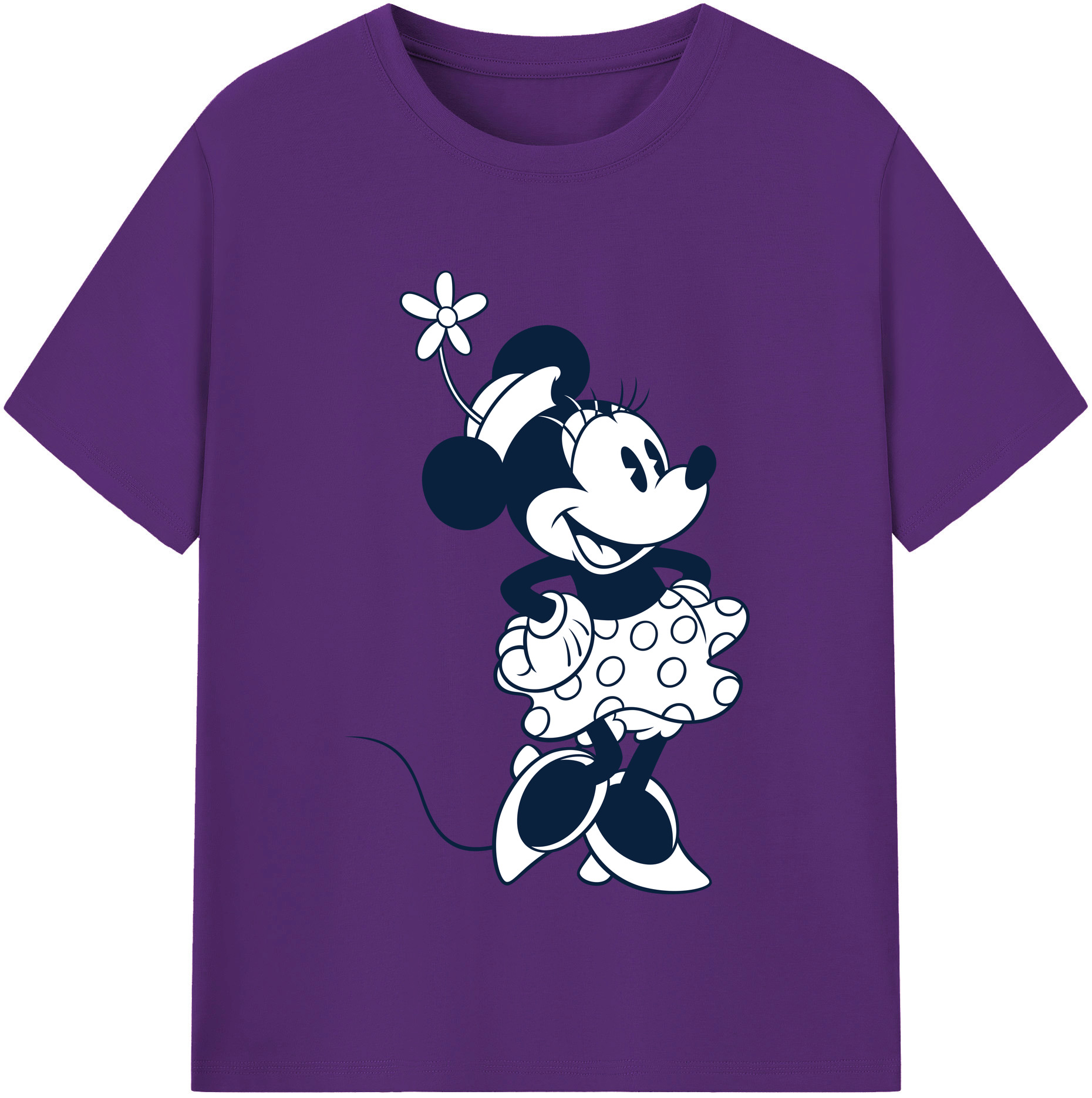 （画像用） ミッキーマウス Mickey Mouse 綿100％半袖Tシャツ（フロントプリント）