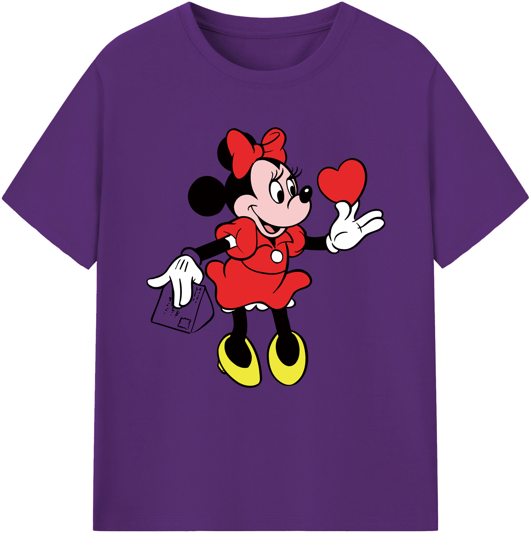 （画像用） ミッキーマウス Mickey Mouse 綿100％半袖Tシャツ（フロントプリント）