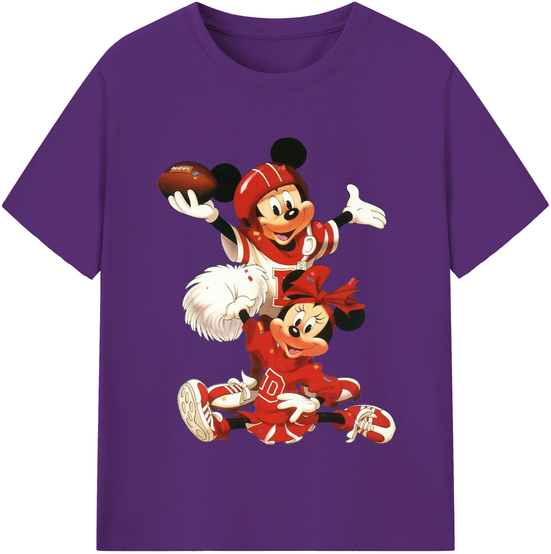 （画像用） ミッキーマウス Mickey Mouse 綿100％半袖Tシャツ（フロントプリント）