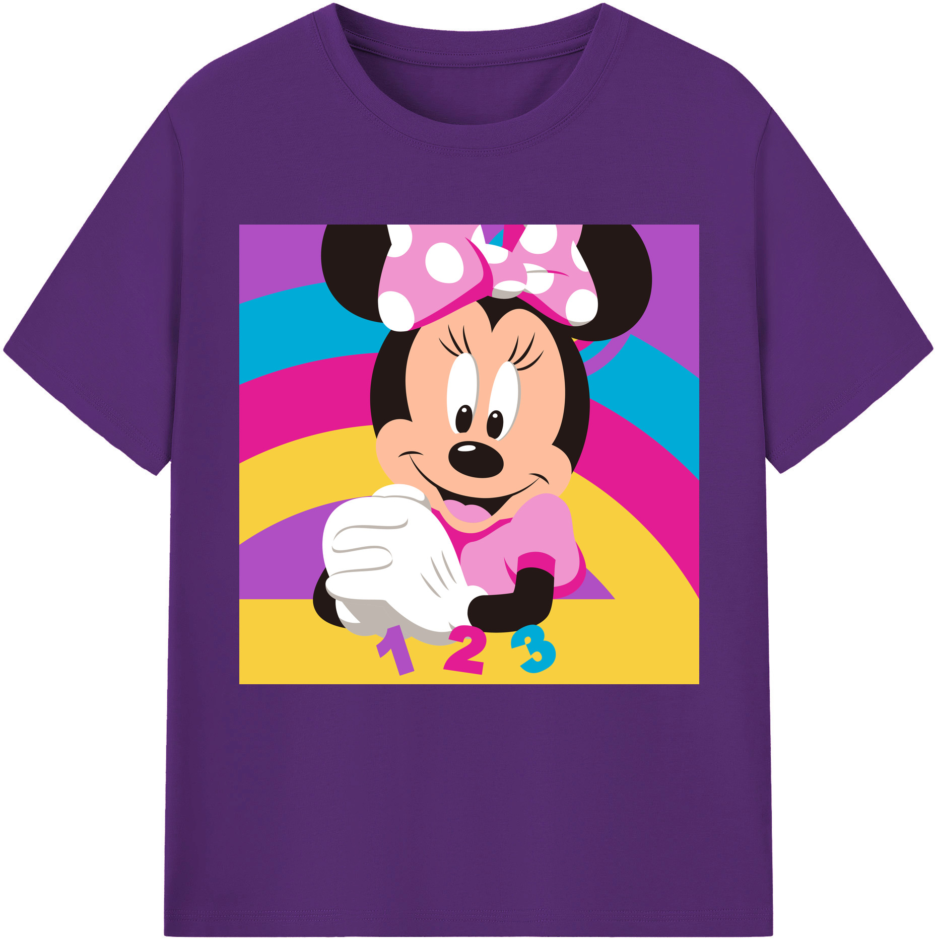 （画像用） ミッキーマウス Mickey Mouse 綿100％半袖Tシャツ（フロントプリント）