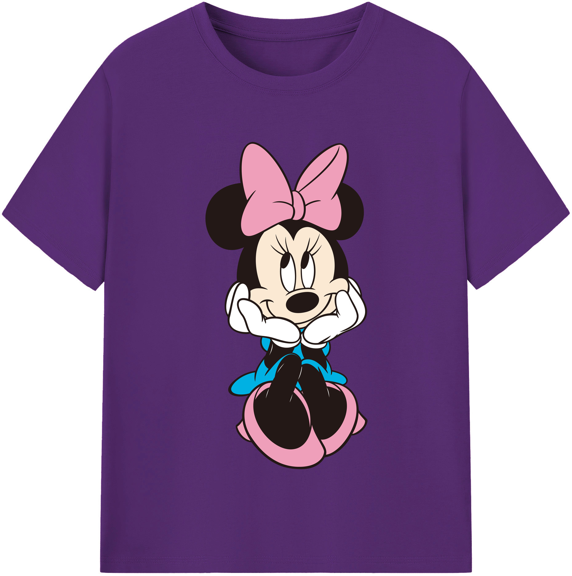 （画像用） ミッキーマウス Mickey Mouse 綿100％半袖Tシャツ（フロントプリント）