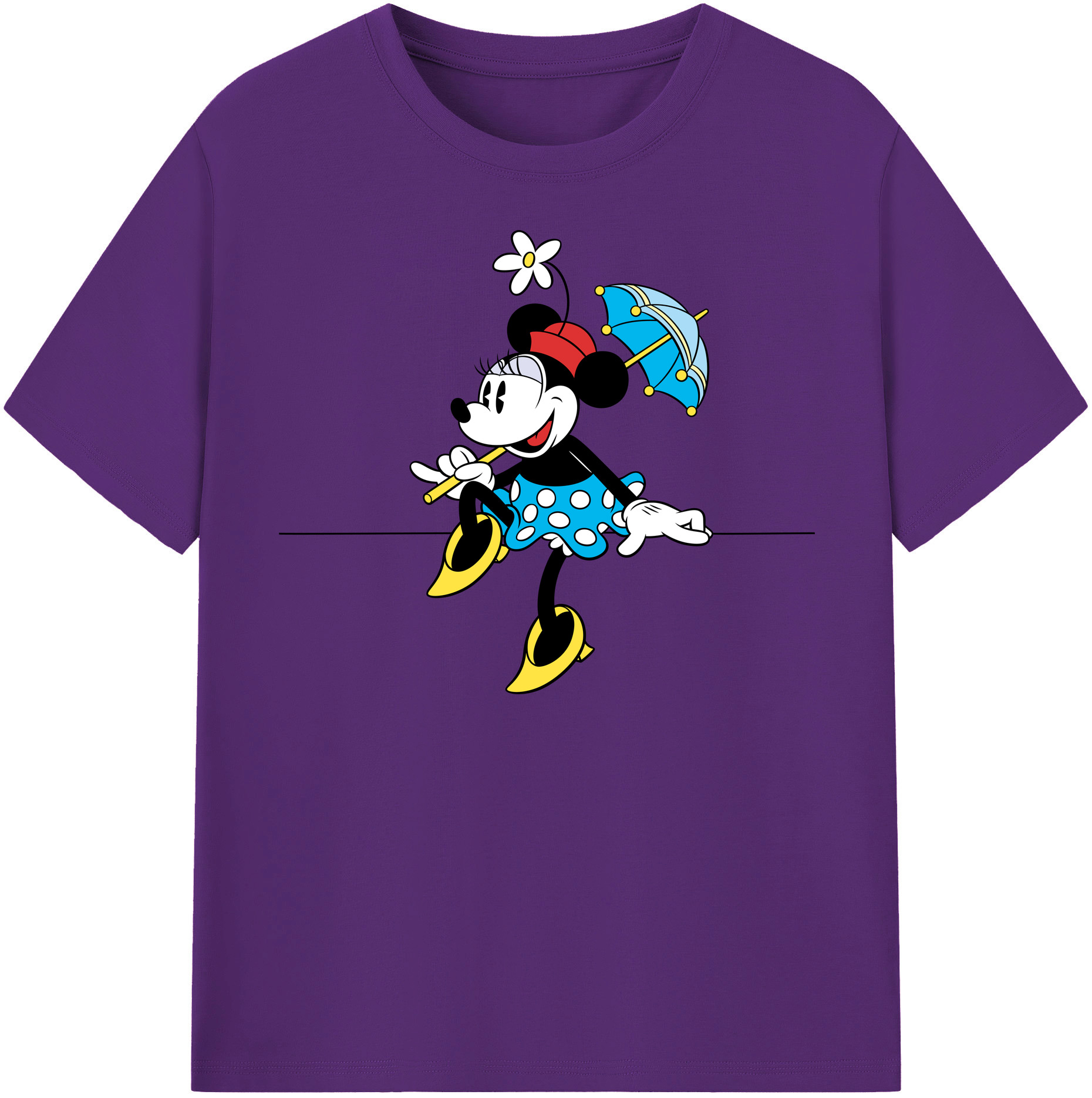 （画像用） ミッキーマウス Mickey Mouse 綿100％半袖Tシャツ（フロントプリント）