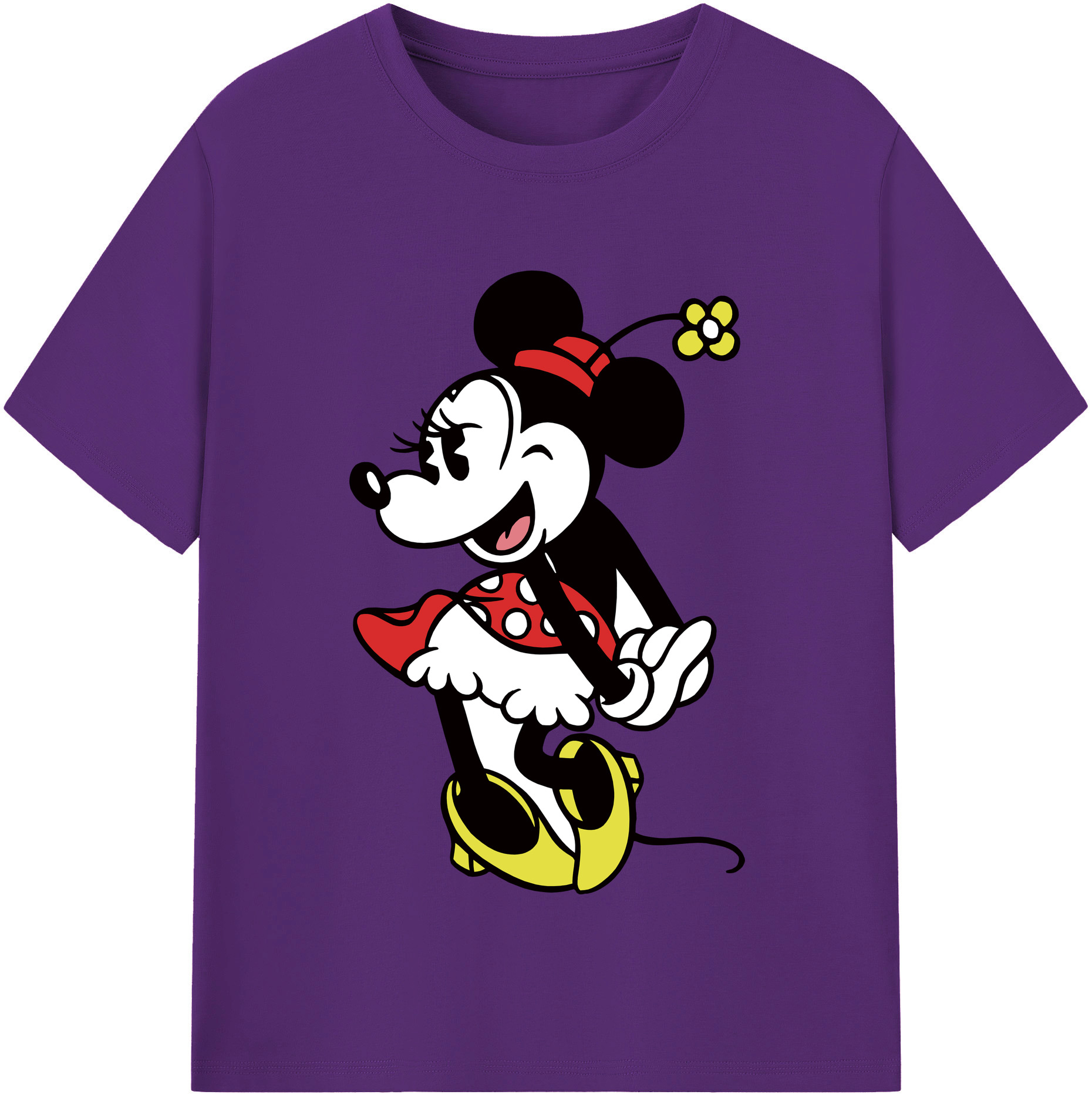 （画像用） ミッキーマウス Mickey Mouse 綿100％半袖Tシャツ（フロントプリント）