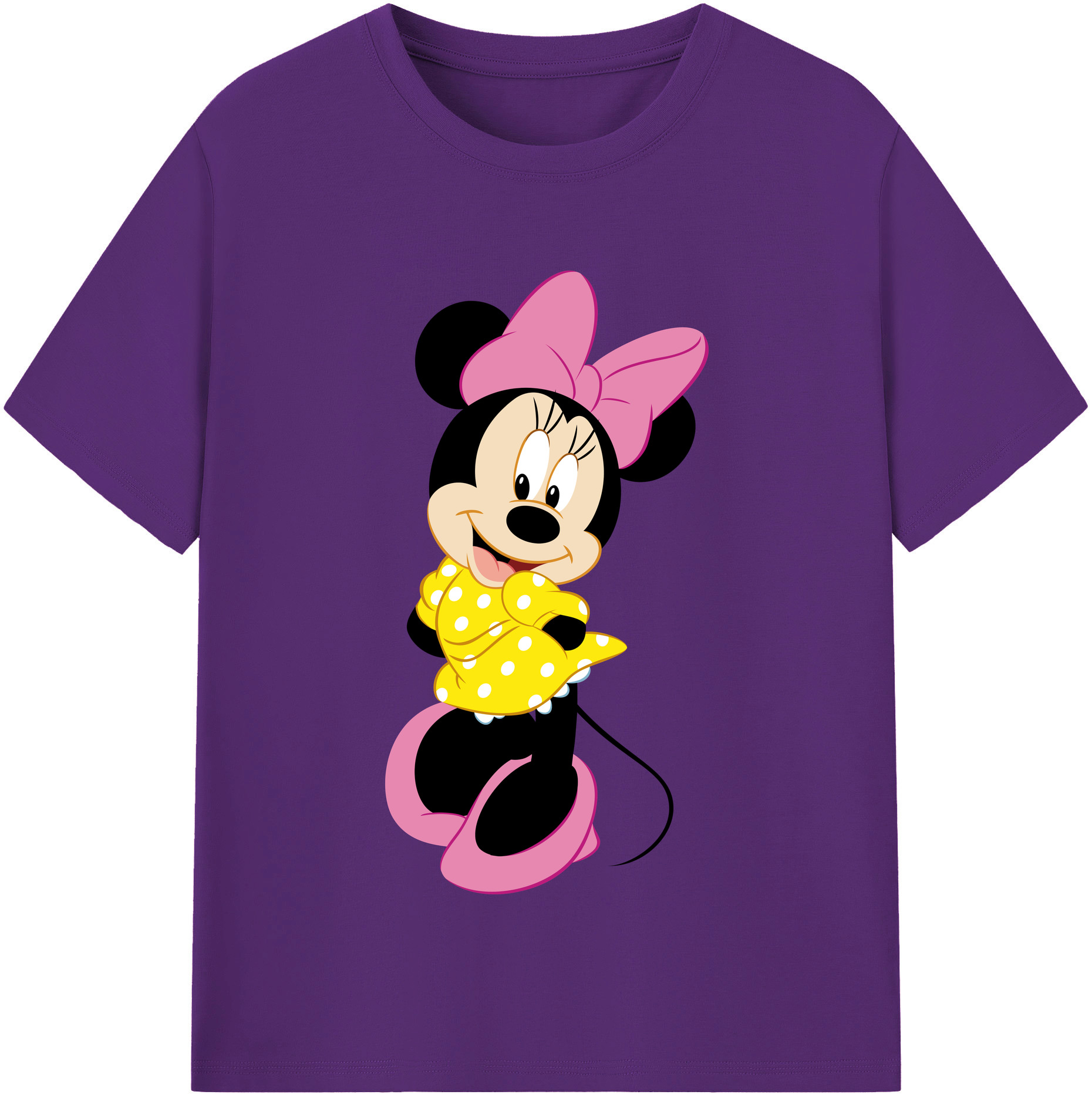 （画像用） ミッキーマウス Mickey Mouse 綿100％半袖Tシャツ（フロントプリント）
