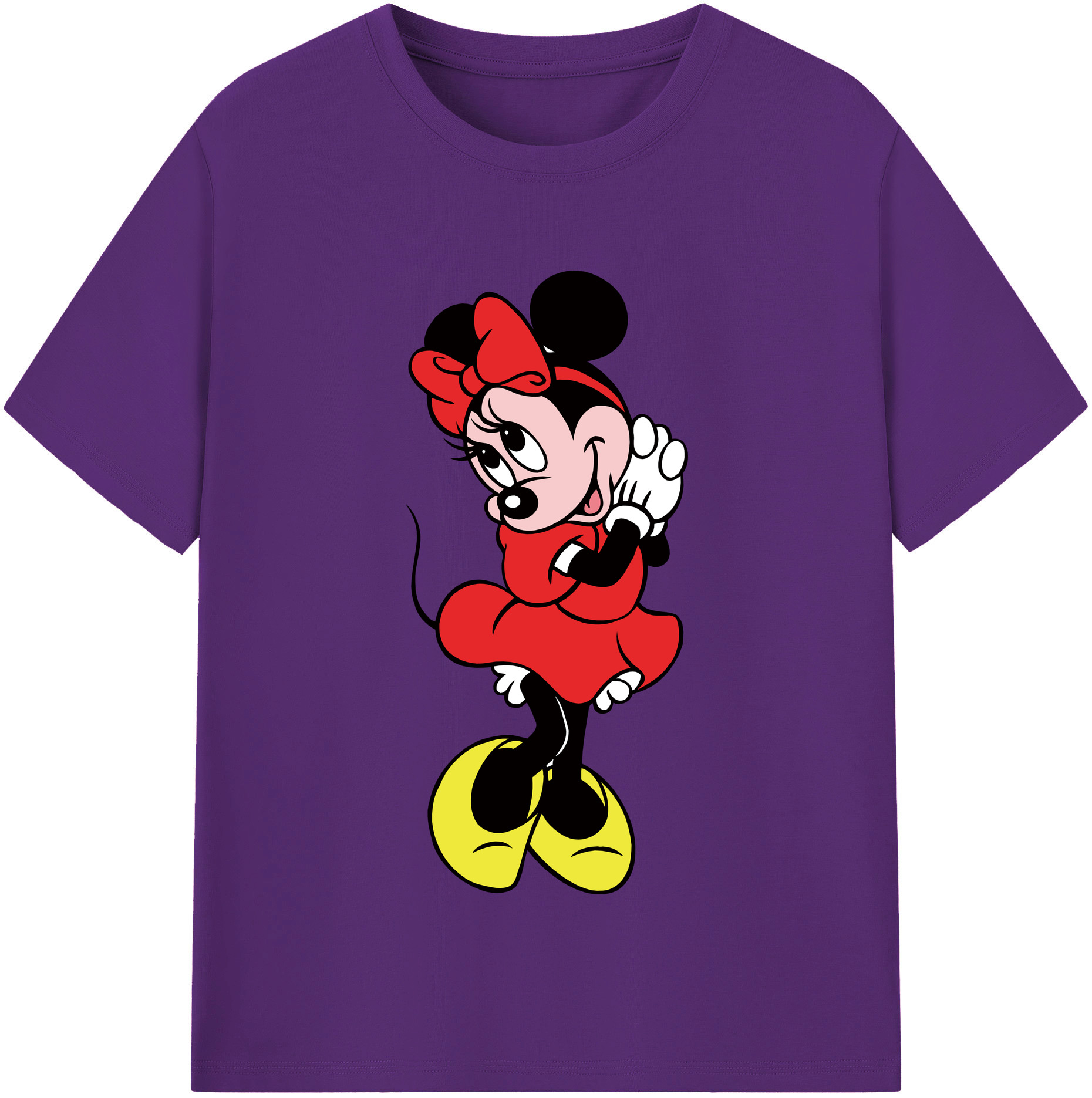 （画像用） ミッキーマウス Mickey Mouse 綿100％半袖Tシャツ（フロントプリント）