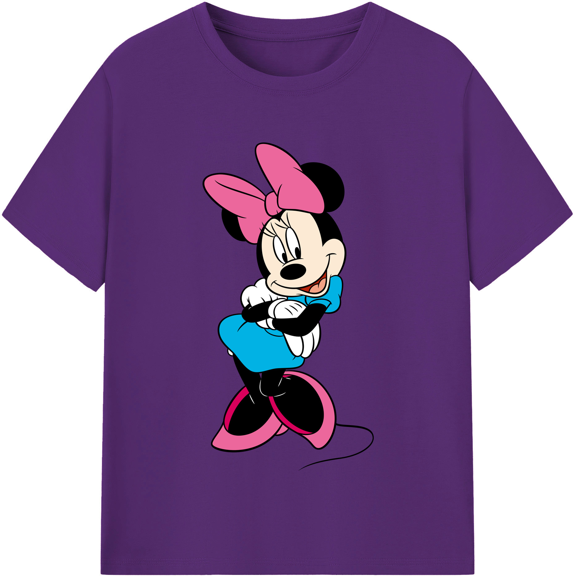 （画像用） ミッキーマウス Mickey Mouse 綿100％半袖Tシャツ（フロントプリント）