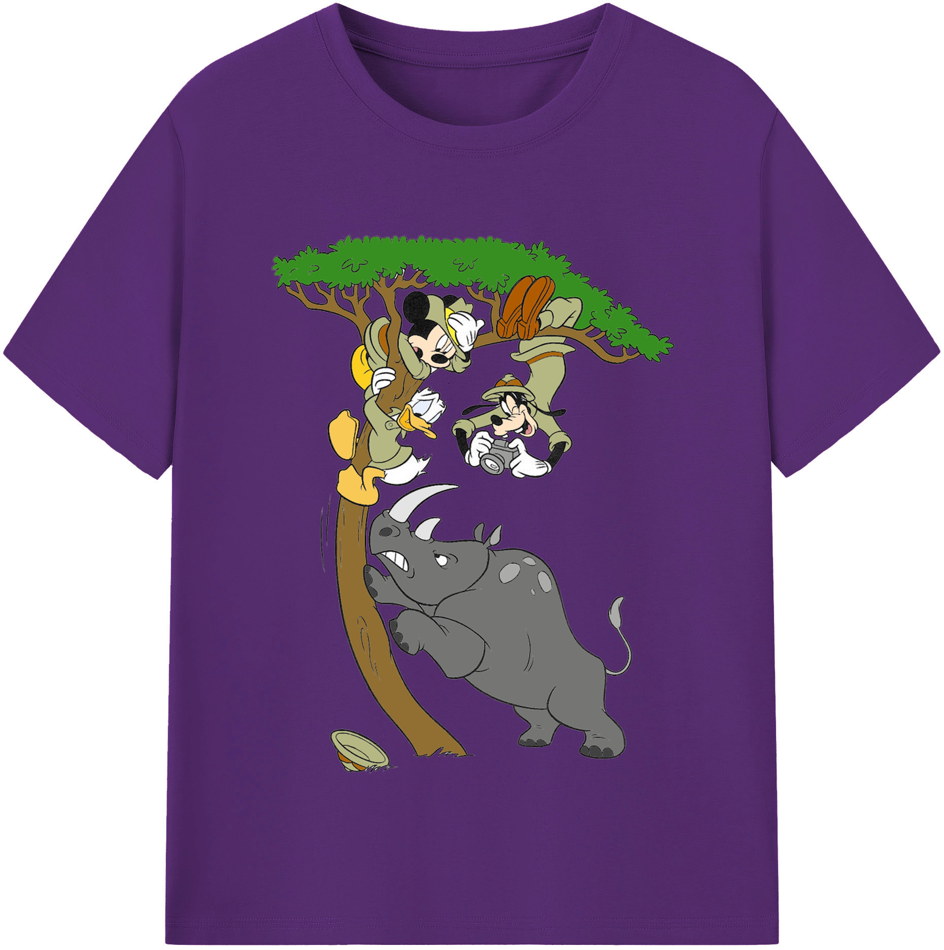 （画像用） ミッキーマウス Mickey Mouse 綿100％半袖Tシャツ（フロントプリント）