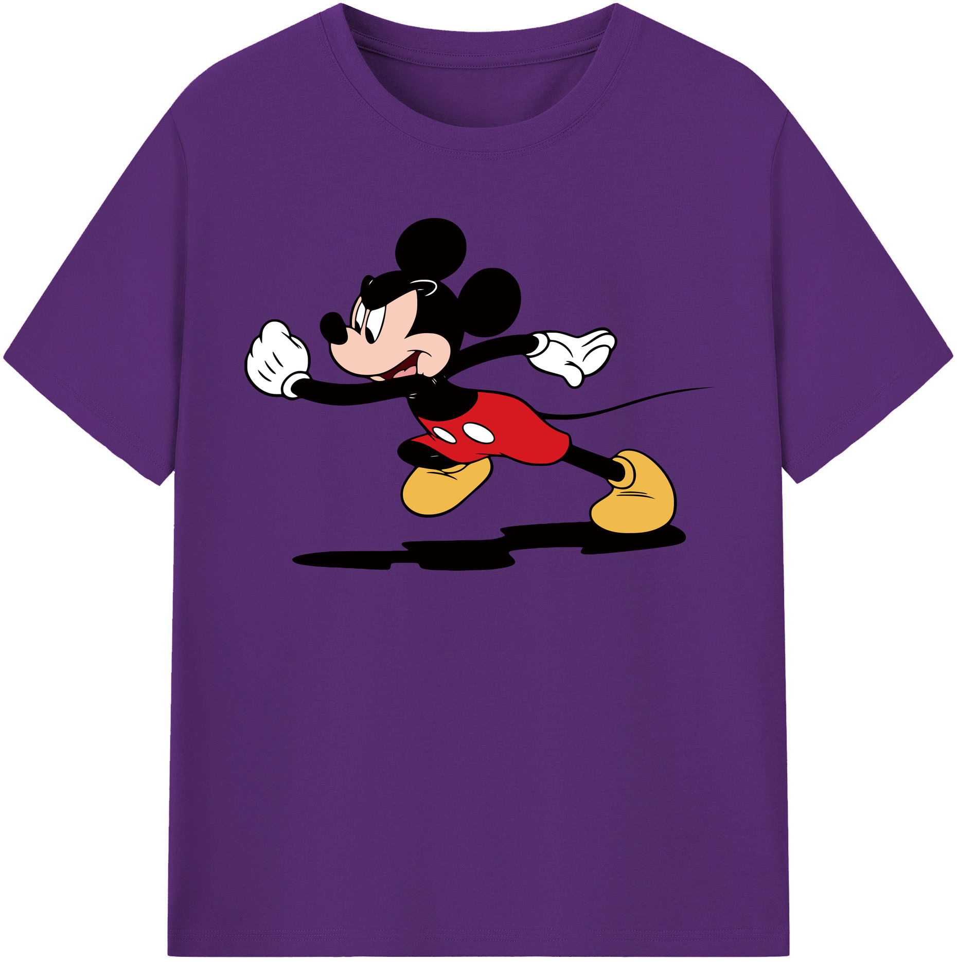 （画像用） ミッキーマウス Mickey Mouse 綿100％半袖Tシャツ（フロントプリント）