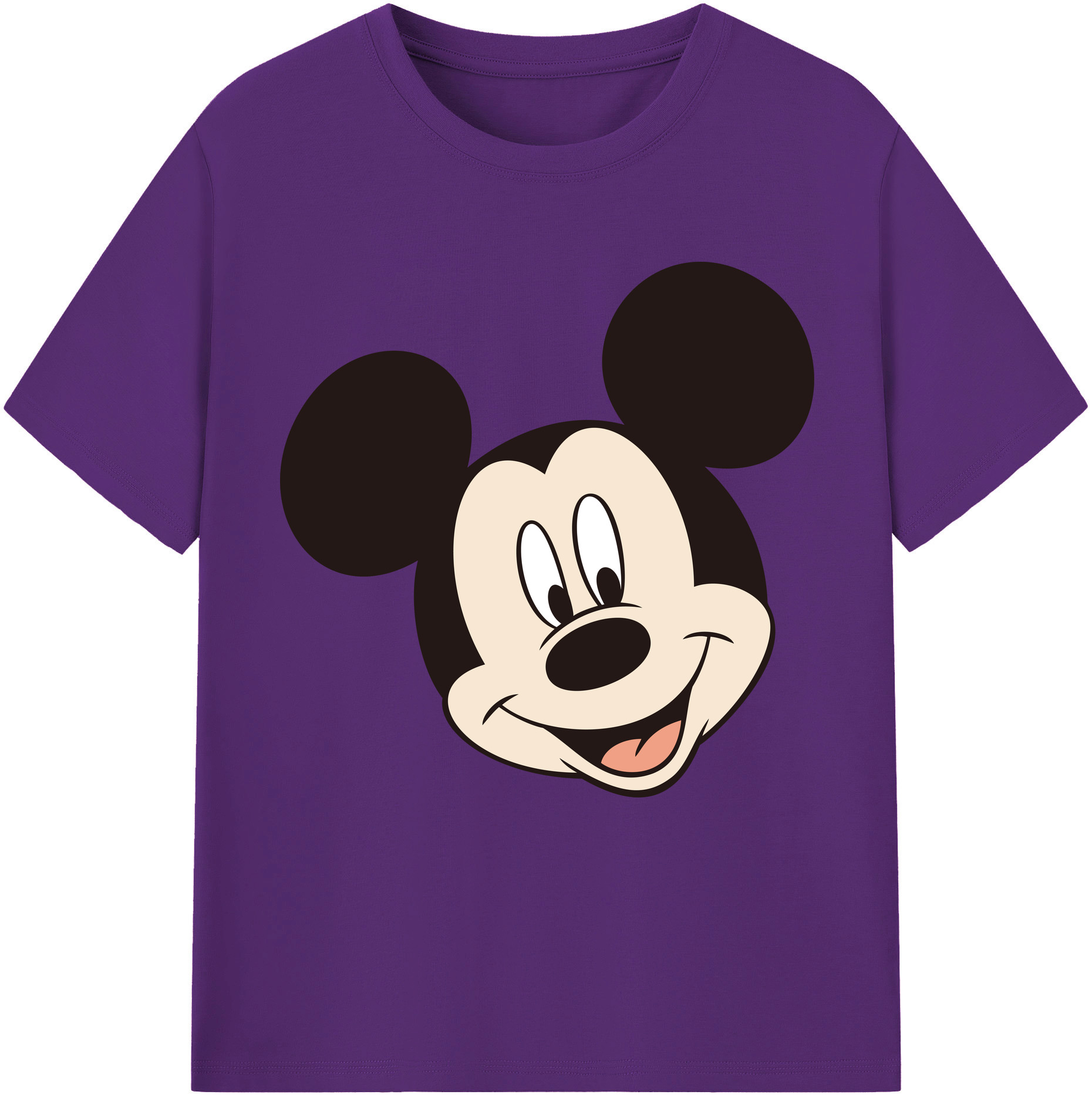 （画像用） ミッキーマウス Mickey Mouse 綿100％半袖Tシャツ（フロントプリント）