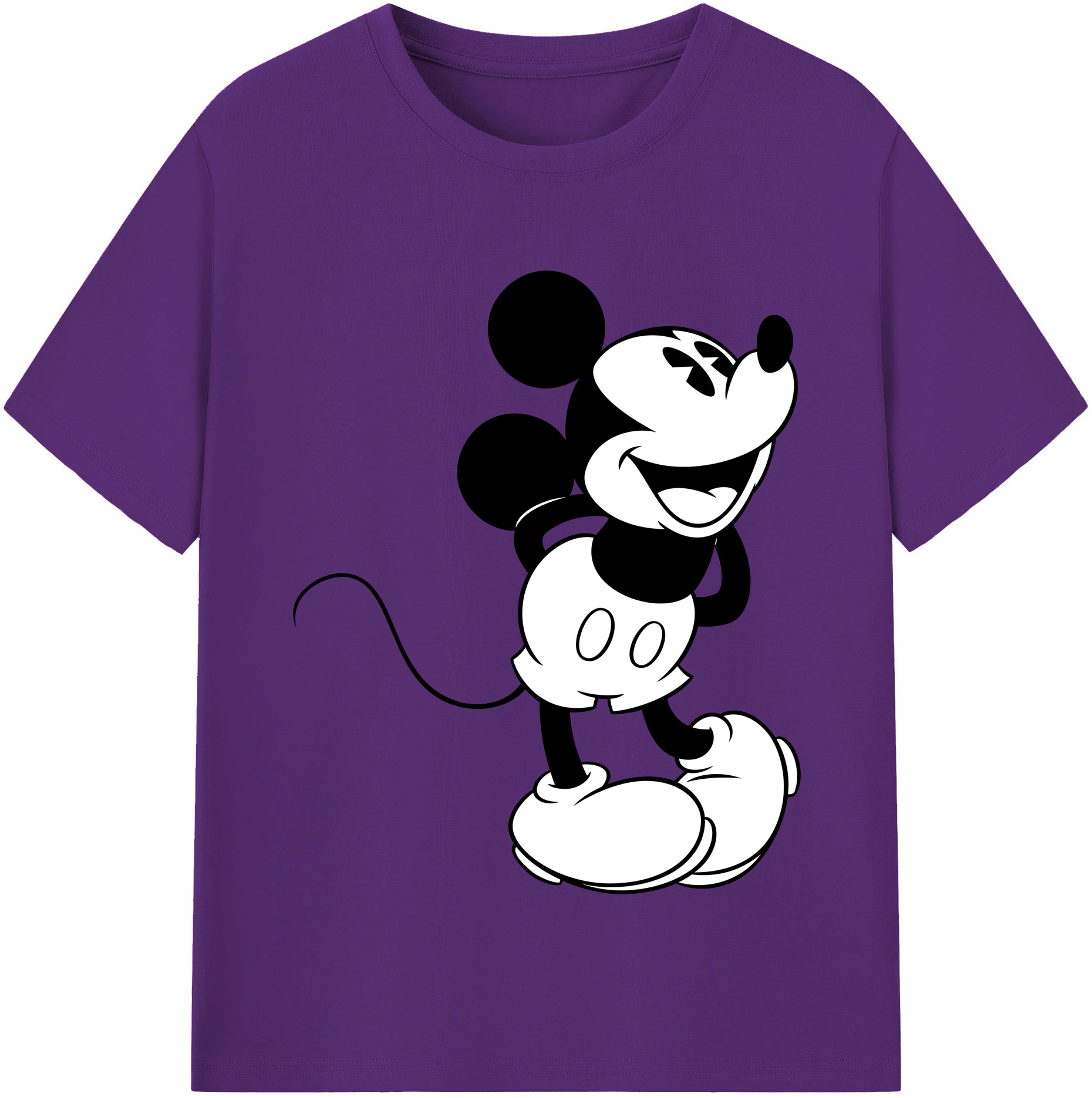 （画像用） ミッキーマウス Mickey Mouse 綿100％半袖Tシャツ（フロントプリント）