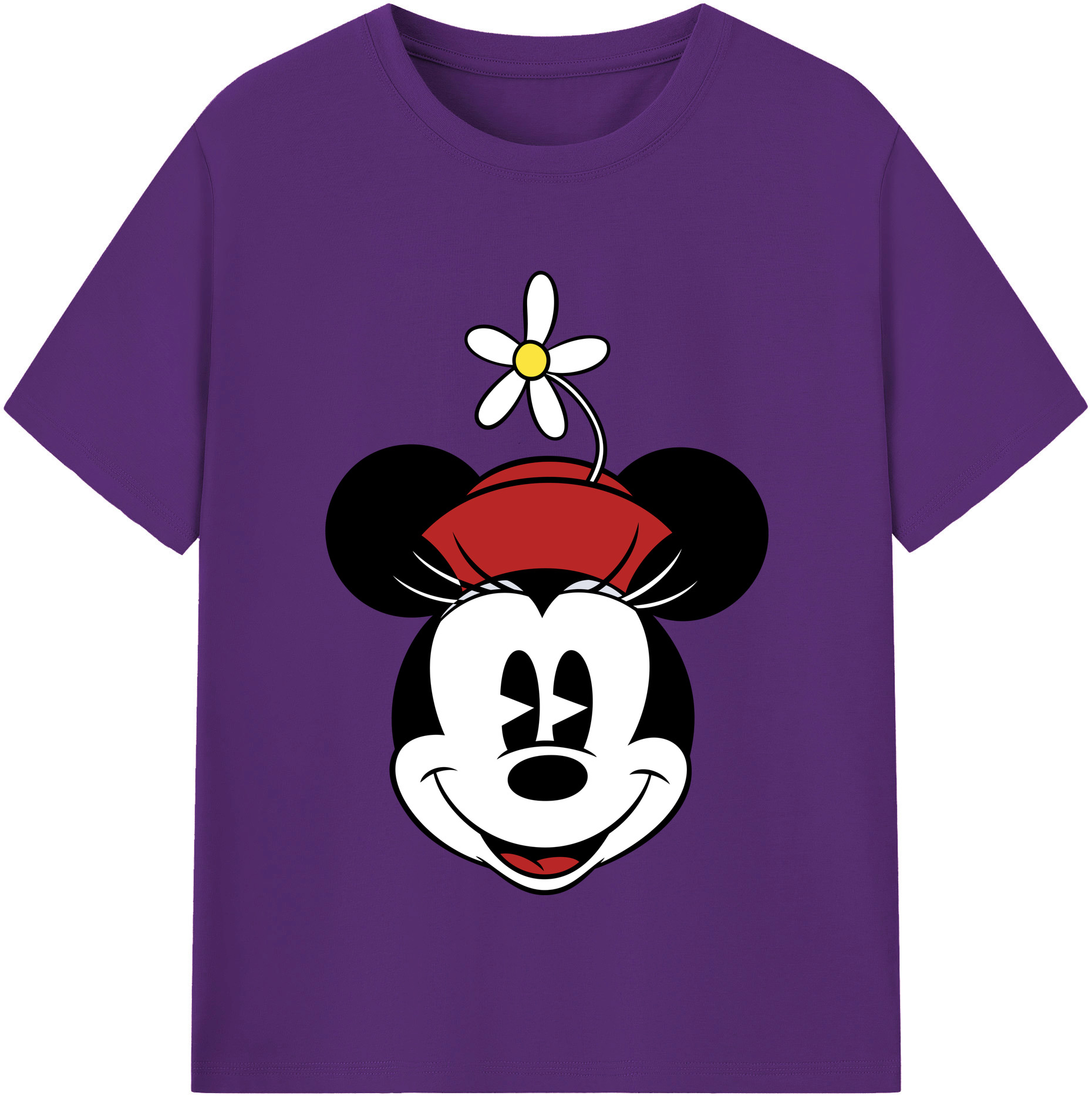 （画像用） ミッキーマウス Mickey Mouse 綿100％半袖Tシャツ（フロントプリント）