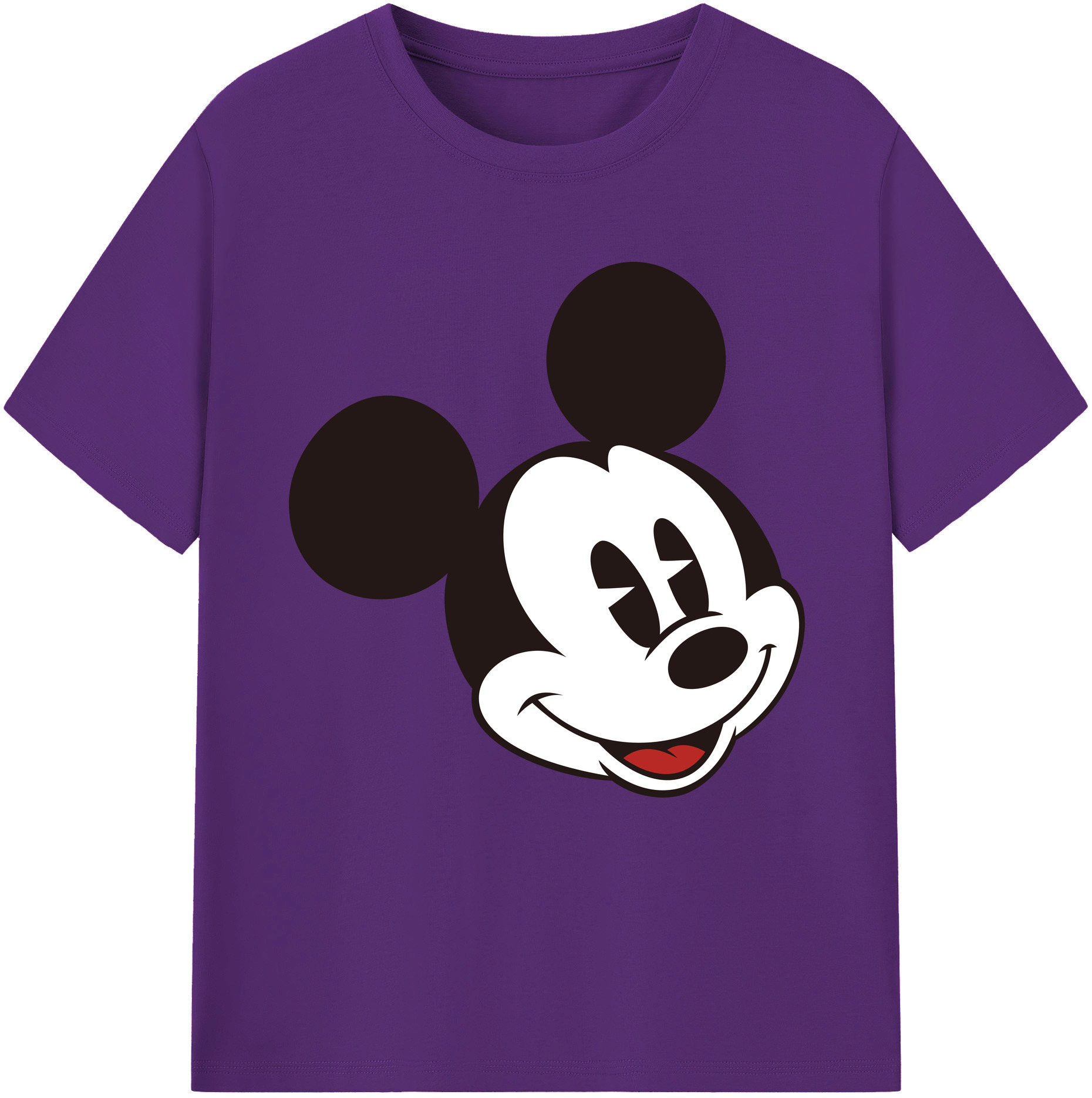 （画像用） ミッキーマウス Mickey Mouse 綿100％半袖Tシャツ（フロントプリント）