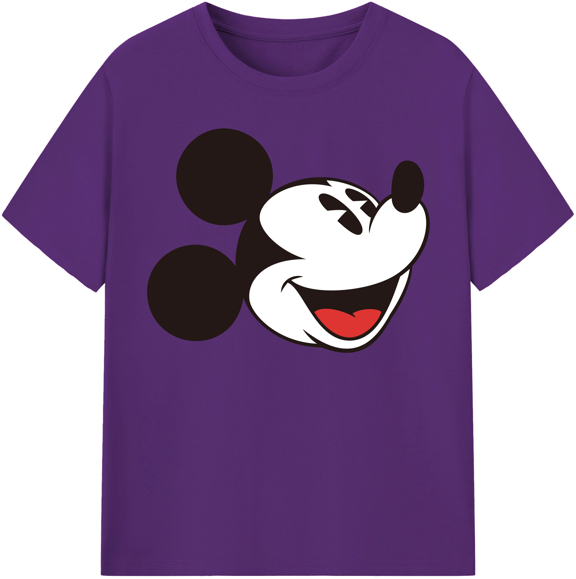 （画像用） ミッキーマウス Mickey Mouse 綿100％半袖Tシャツ（フロントプリント）
