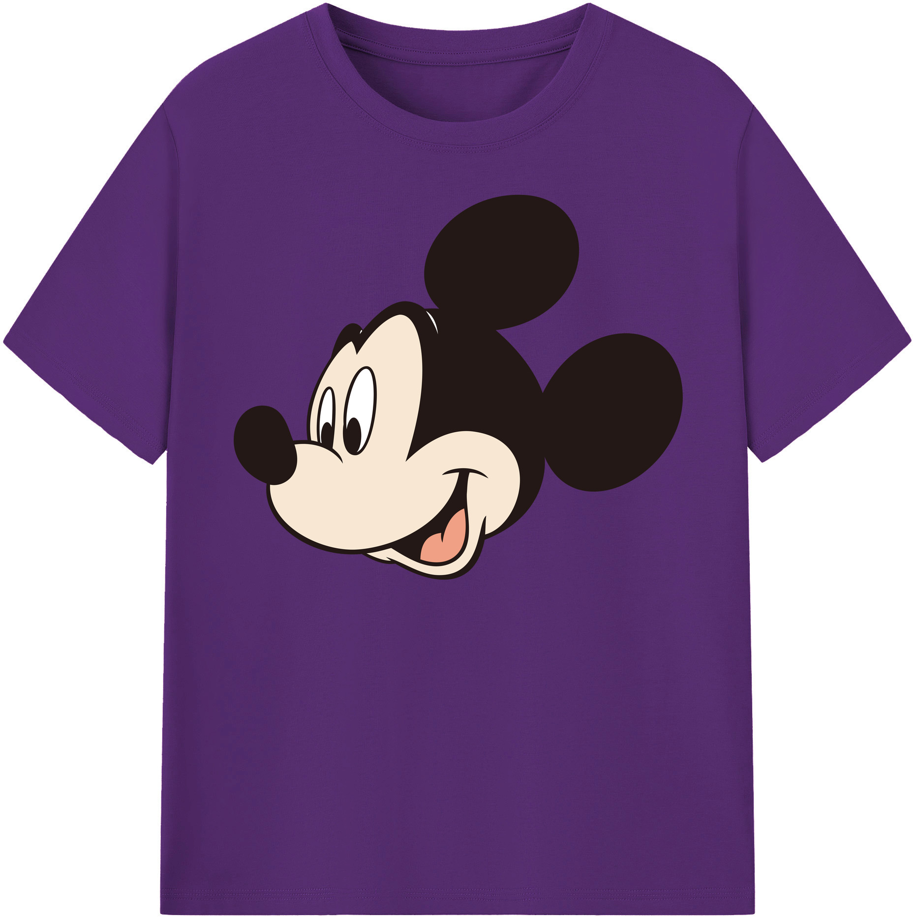 （画像用） ミッキーマウス Mickey Mouse 綿100％半袖Tシャツ（フロントプリント）