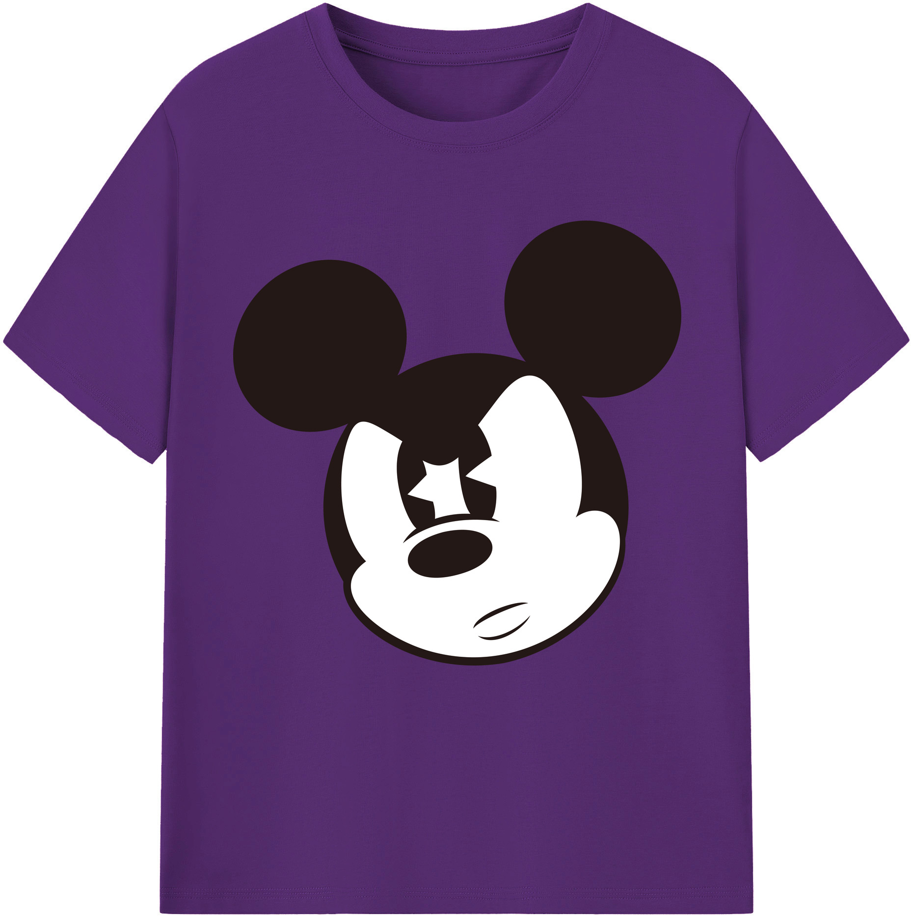 （画像用） ミッキーマウス Mickey Mouse 綿100％半袖Tシャツ（フロントプリント）