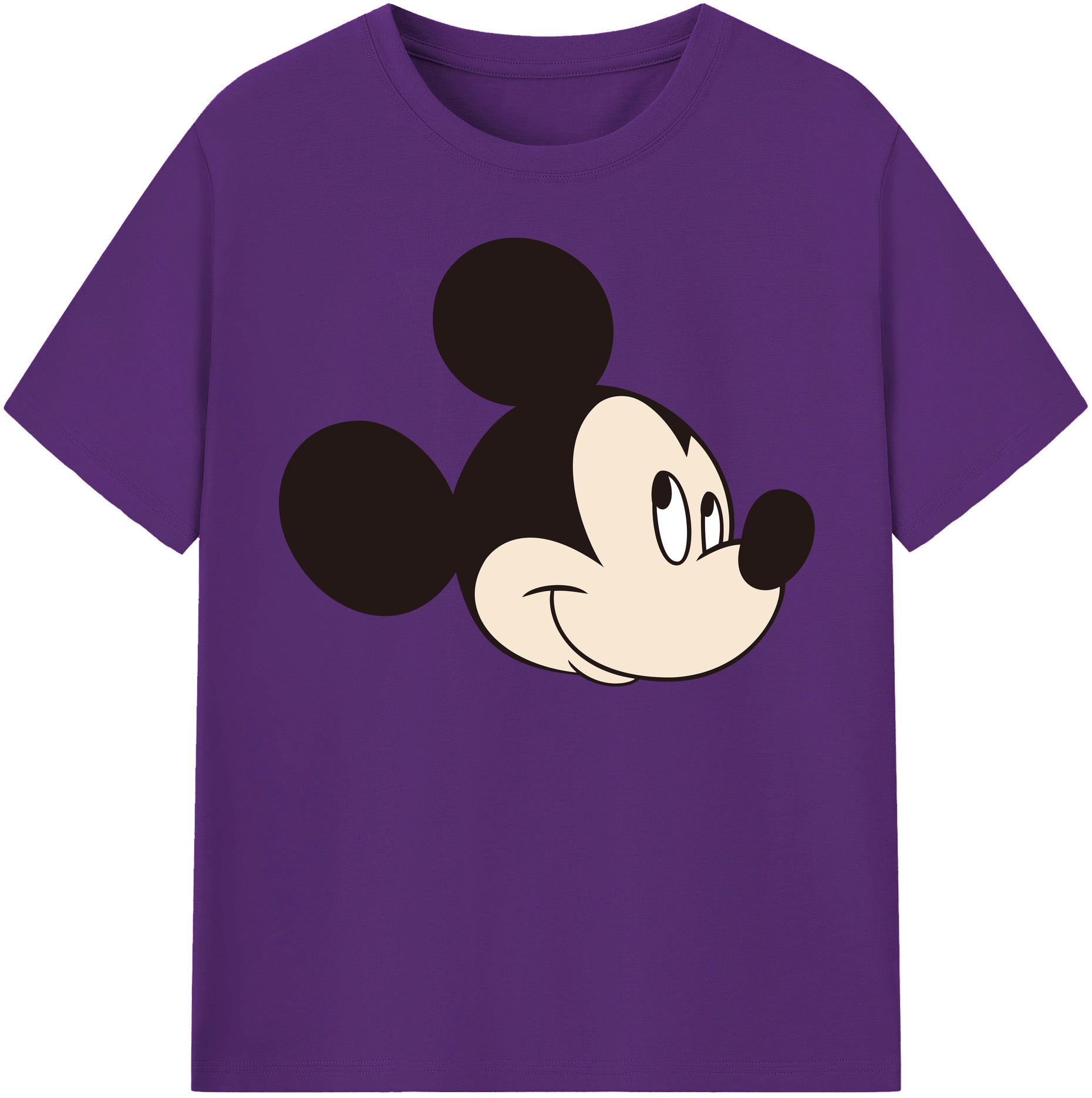 （画像用） ミッキーマウス Mickey Mouse 綿100％半袖Tシャツ（フロントプリント）