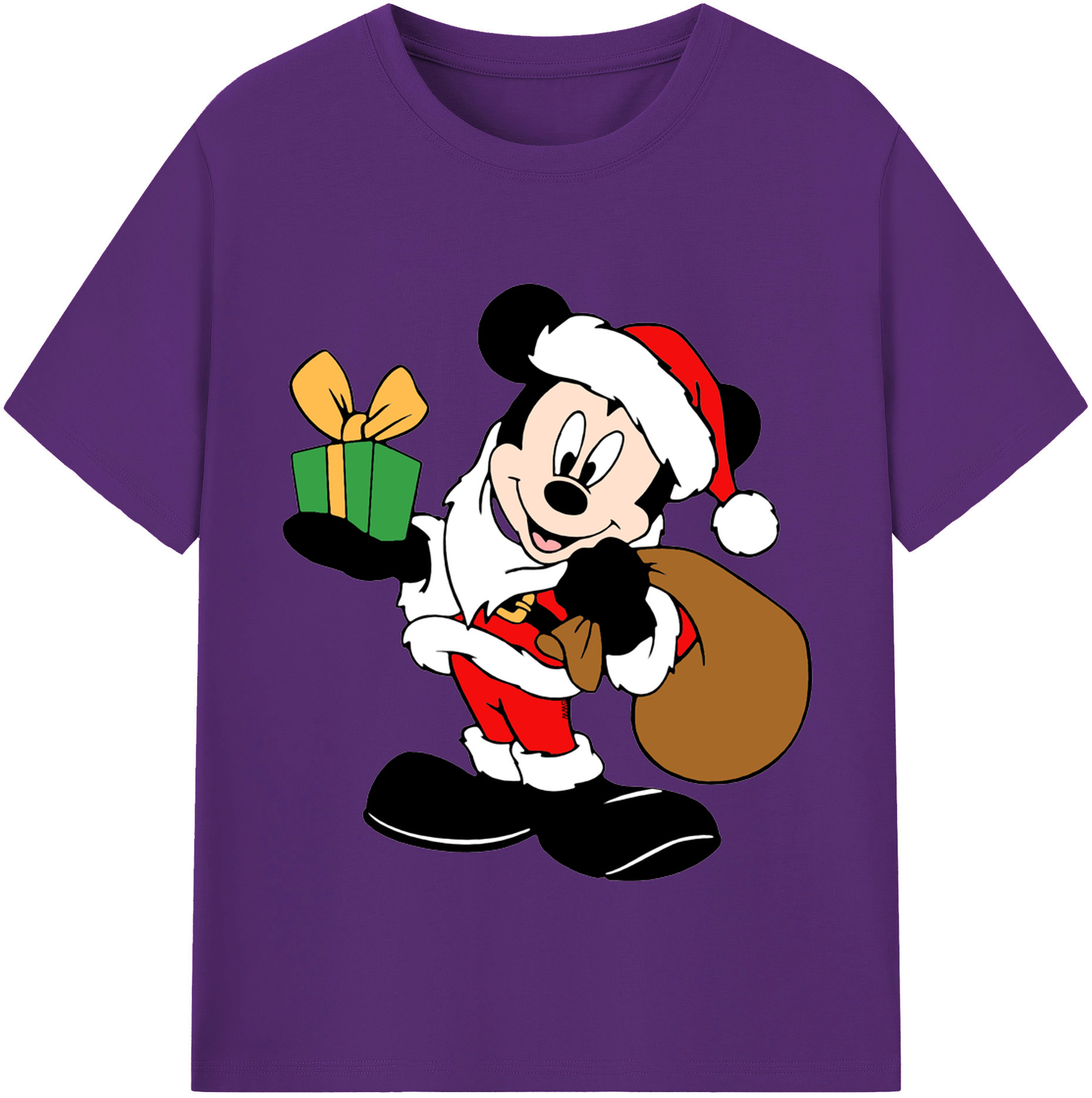 （画像用） ミッキーマウス Mickey Mouse 綿100％半袖Tシャツ（フロントプリント）