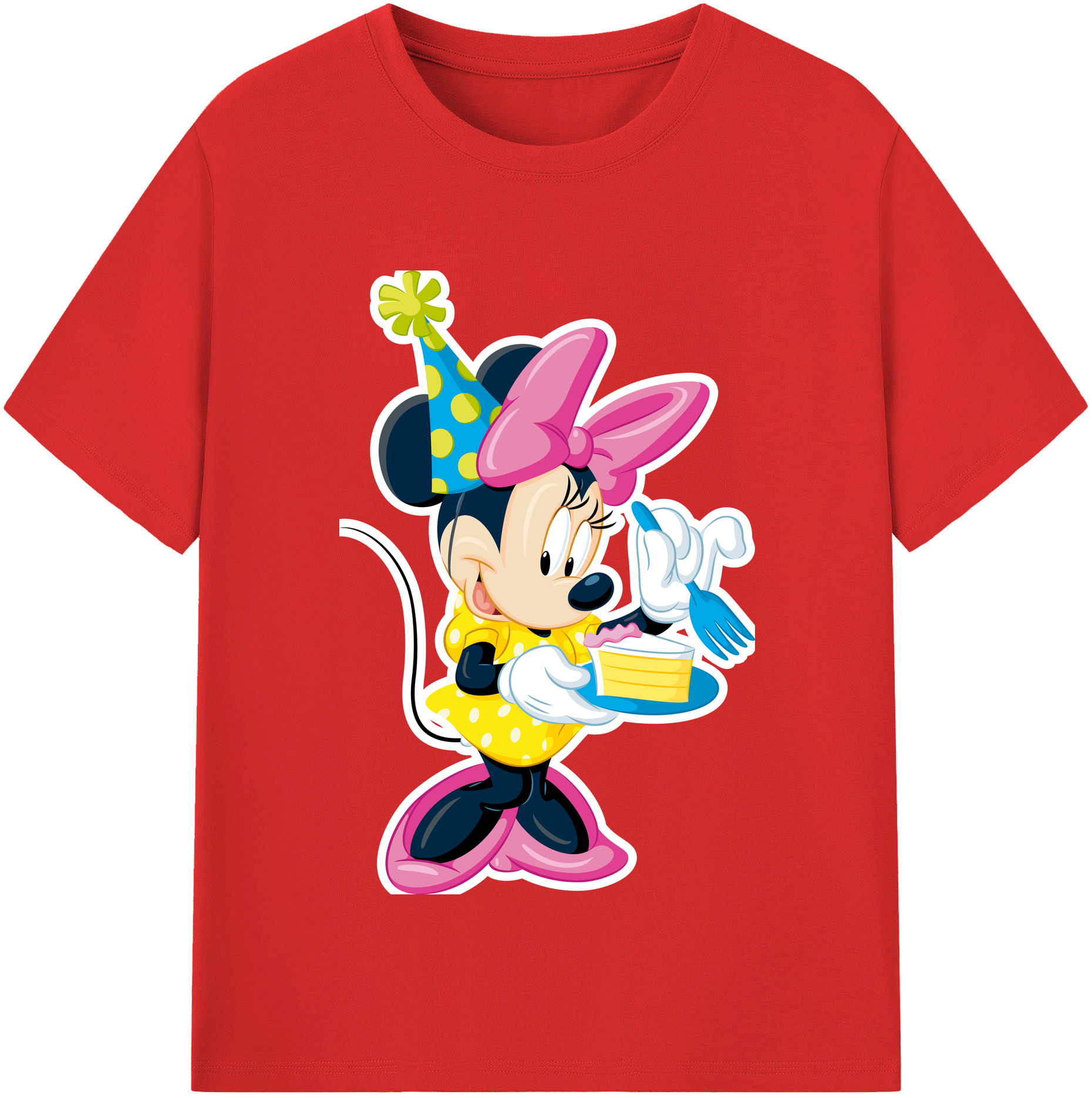 （画像用） ミッキーマウス Mickey Mouse 綿100％半袖Tシャツ（フロントプリント）