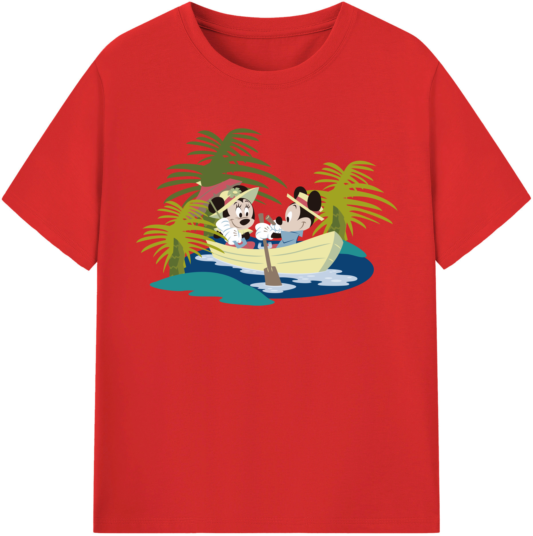 （画像用） ミッキーマウス Mickey Mouse 綿100％半袖Tシャツ（フロントプリント）