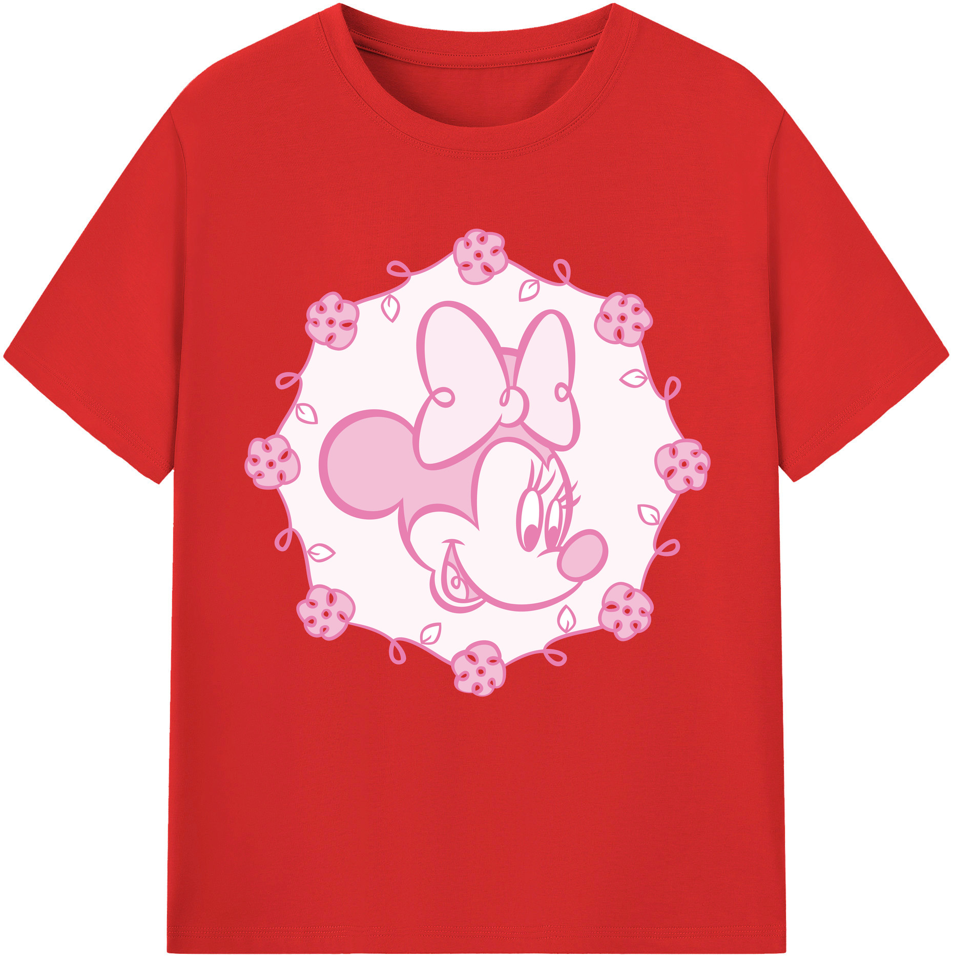 （画像用） ミッキーマウス Mickey Mouse 綿100％半袖Tシャツ（フロントプリント）