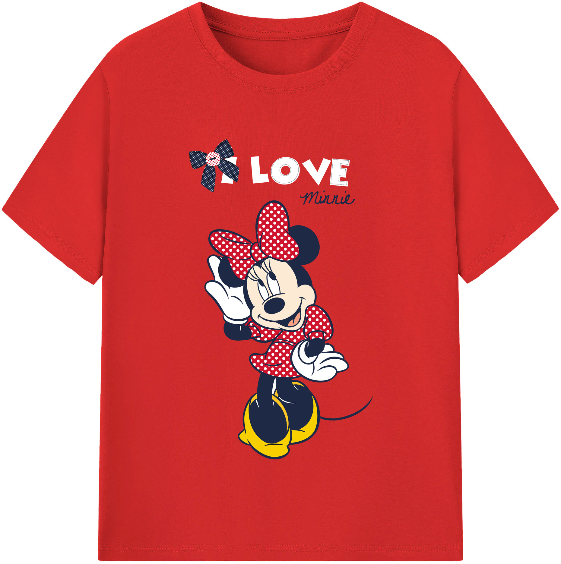 （画像用） ミッキーマウス Mickey Mouse 綿100％半袖Tシャツ（フロントプリント）